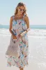 Sanders Maxi Dress - Blue Floral sold by Petal & Pup