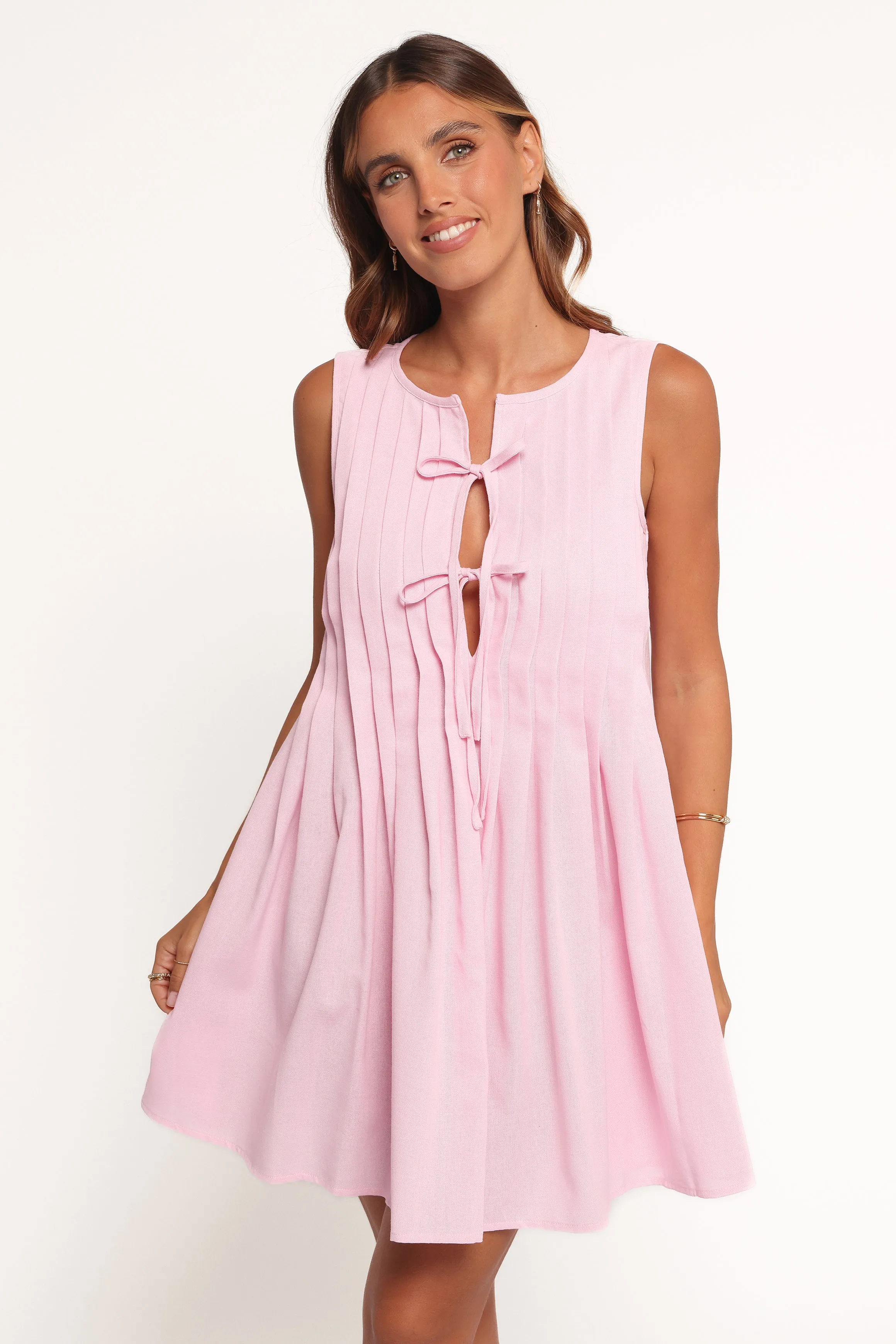 Madeline Mini Dress - Pale Pink sold by Petal & Pup product image thumbnail 3