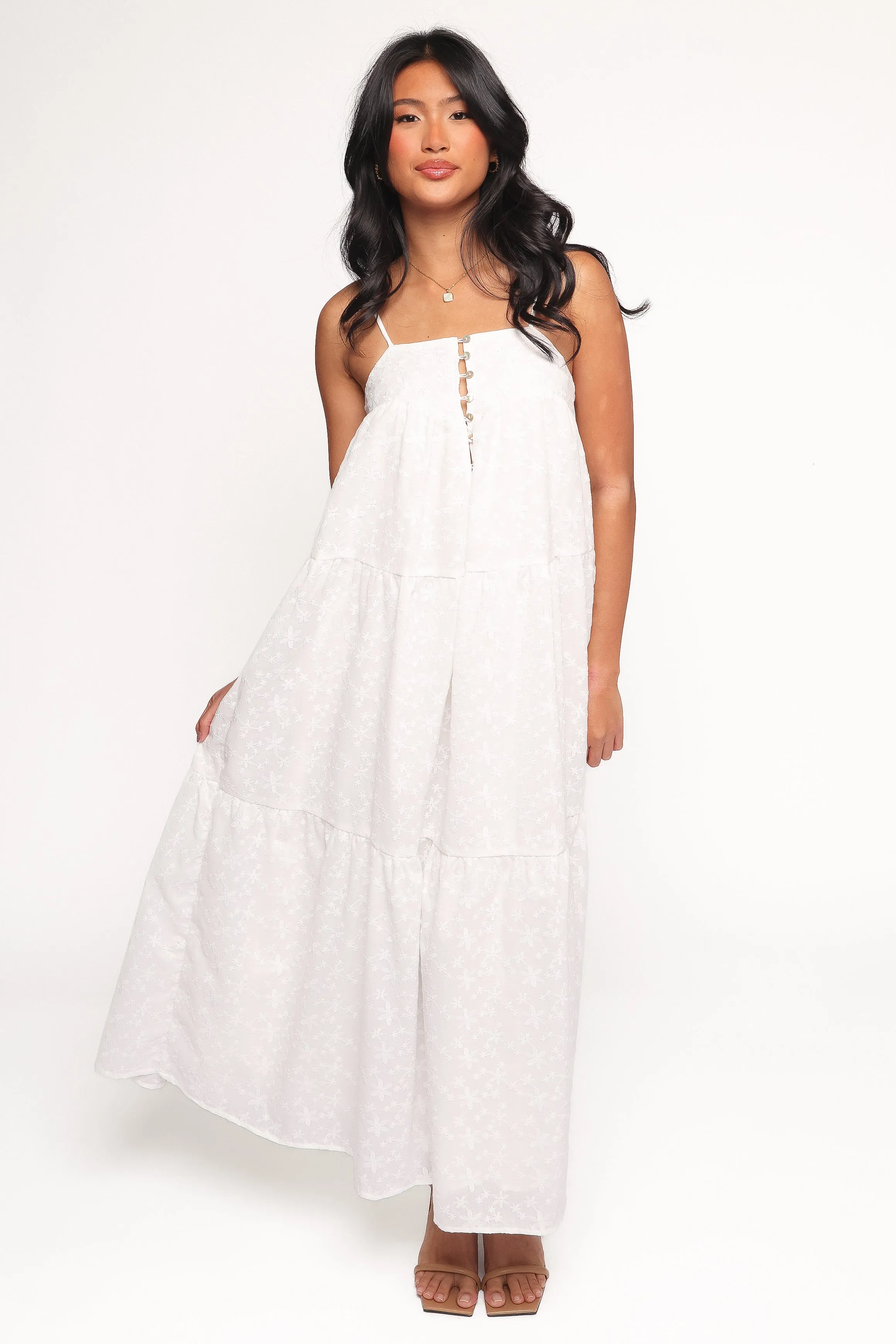 Kendal Maxi Dress - White sold by Petal & Pup