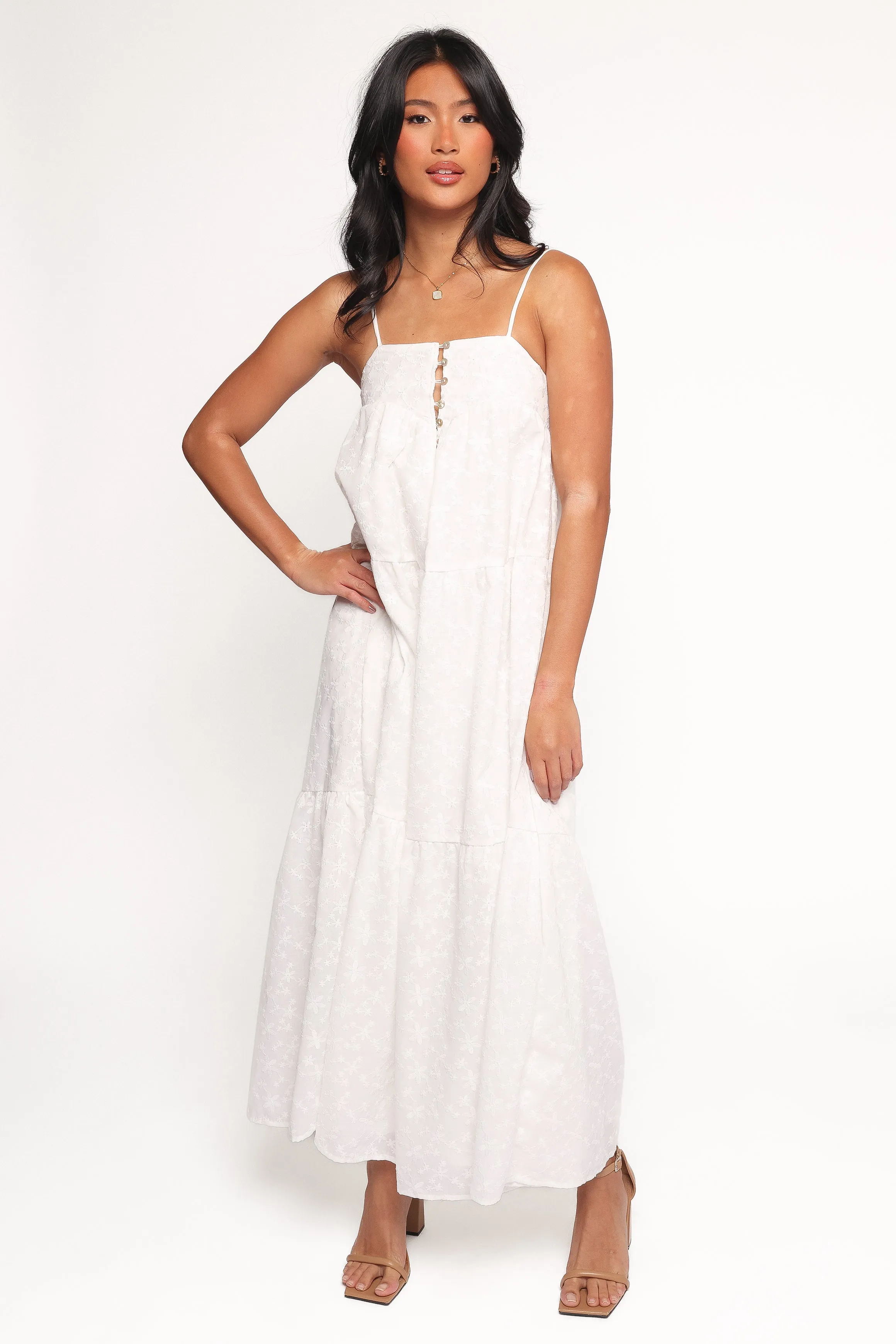 Kendal Maxi Dress - White sold by Petal & Pup product image thumbnail 2
