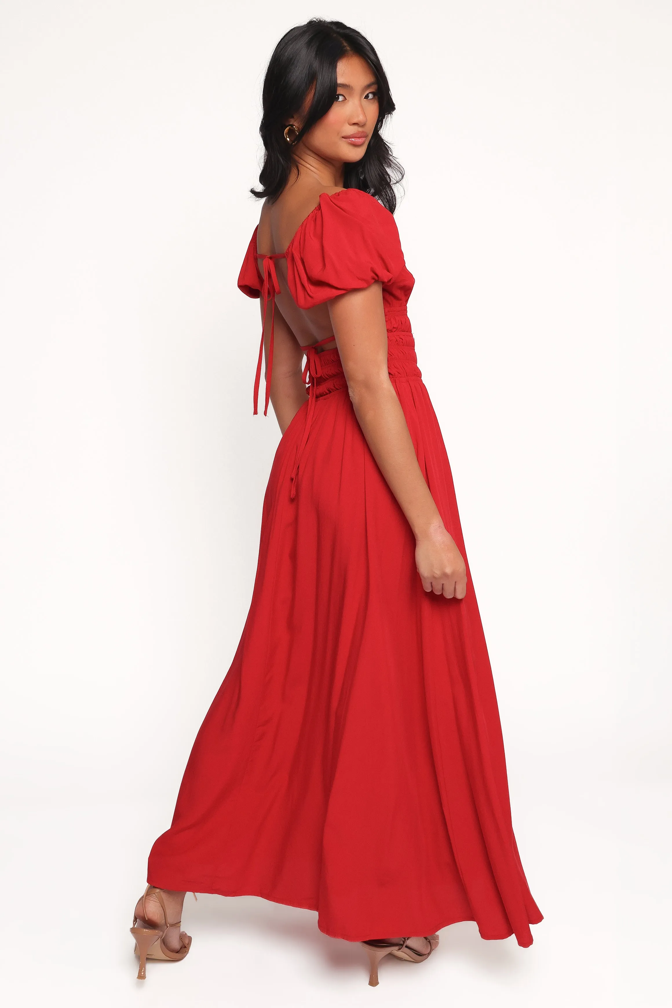 Theodora Maxi Dress - Red sold by Petal & Pup product image thumbnail 5