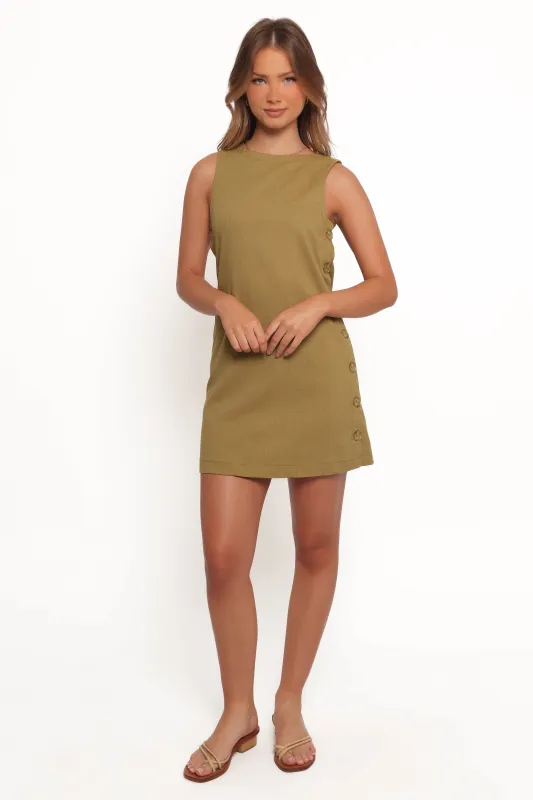 Penelope Mini Dress - Green sold by Petal & Pup