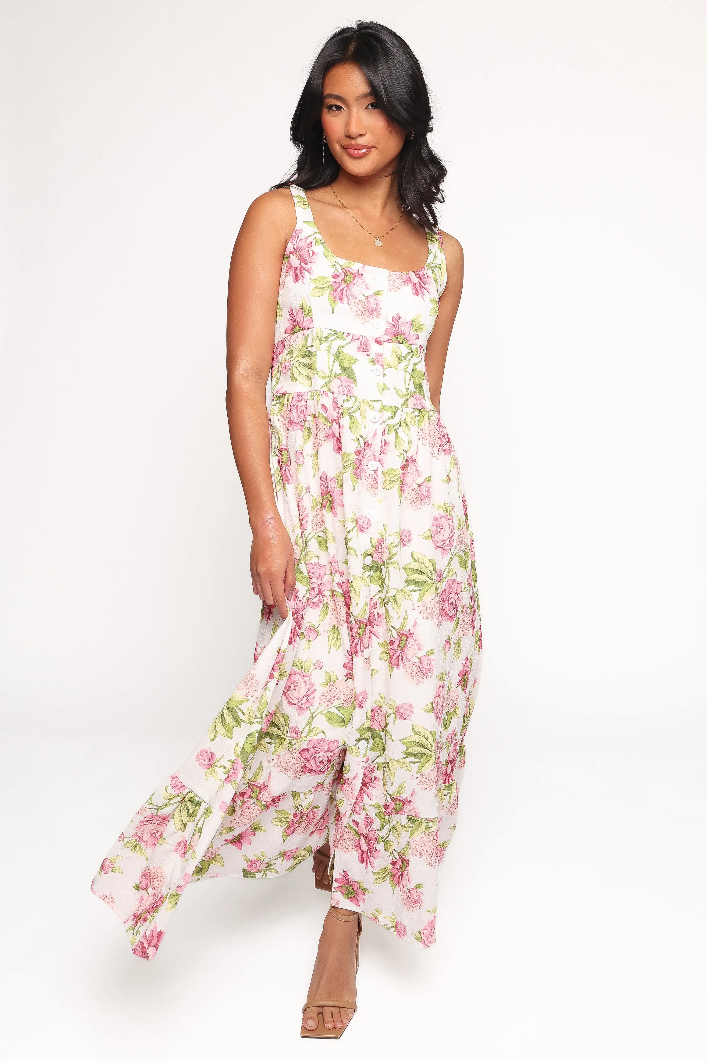 Tullia Maxi Dress - Pink Floral sold by Petal & Pup