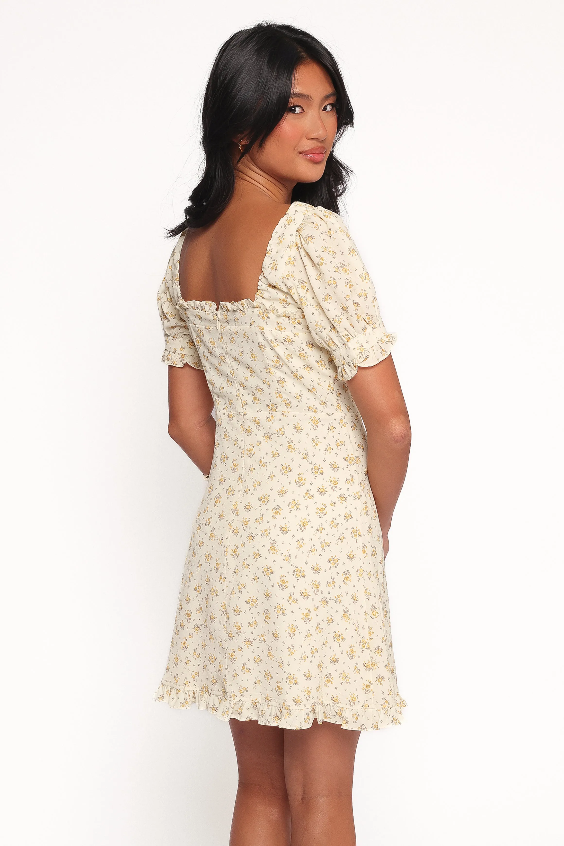 Joss Mini Dress - Cream Yellow sold by Petal & Pup product image thumbnail 4