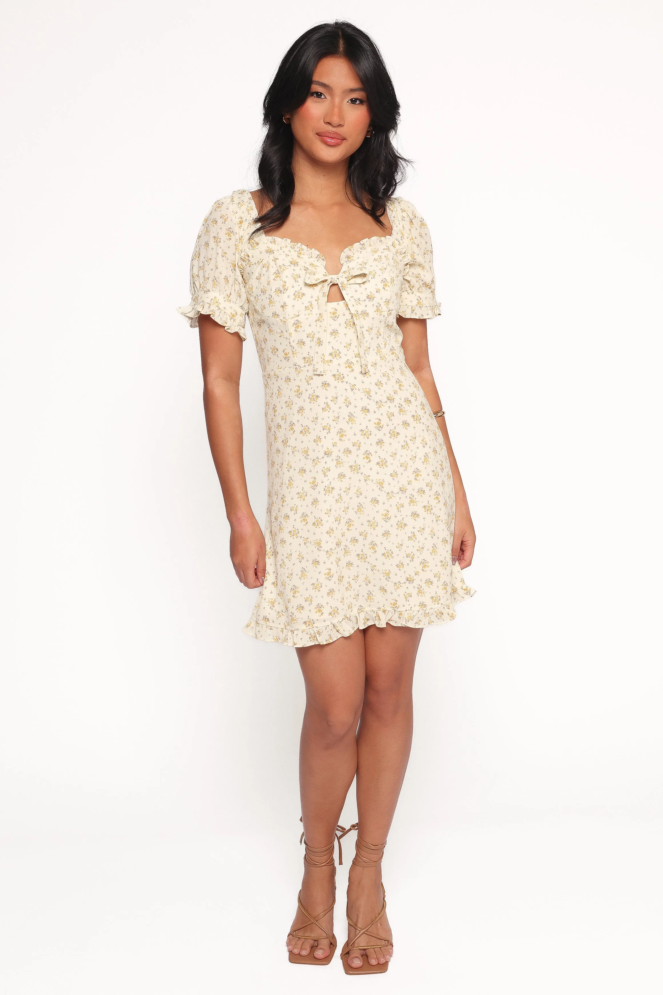 Joss Mini Dress - Cream Yellow sold by Petal & Pup product image thumbnail 2