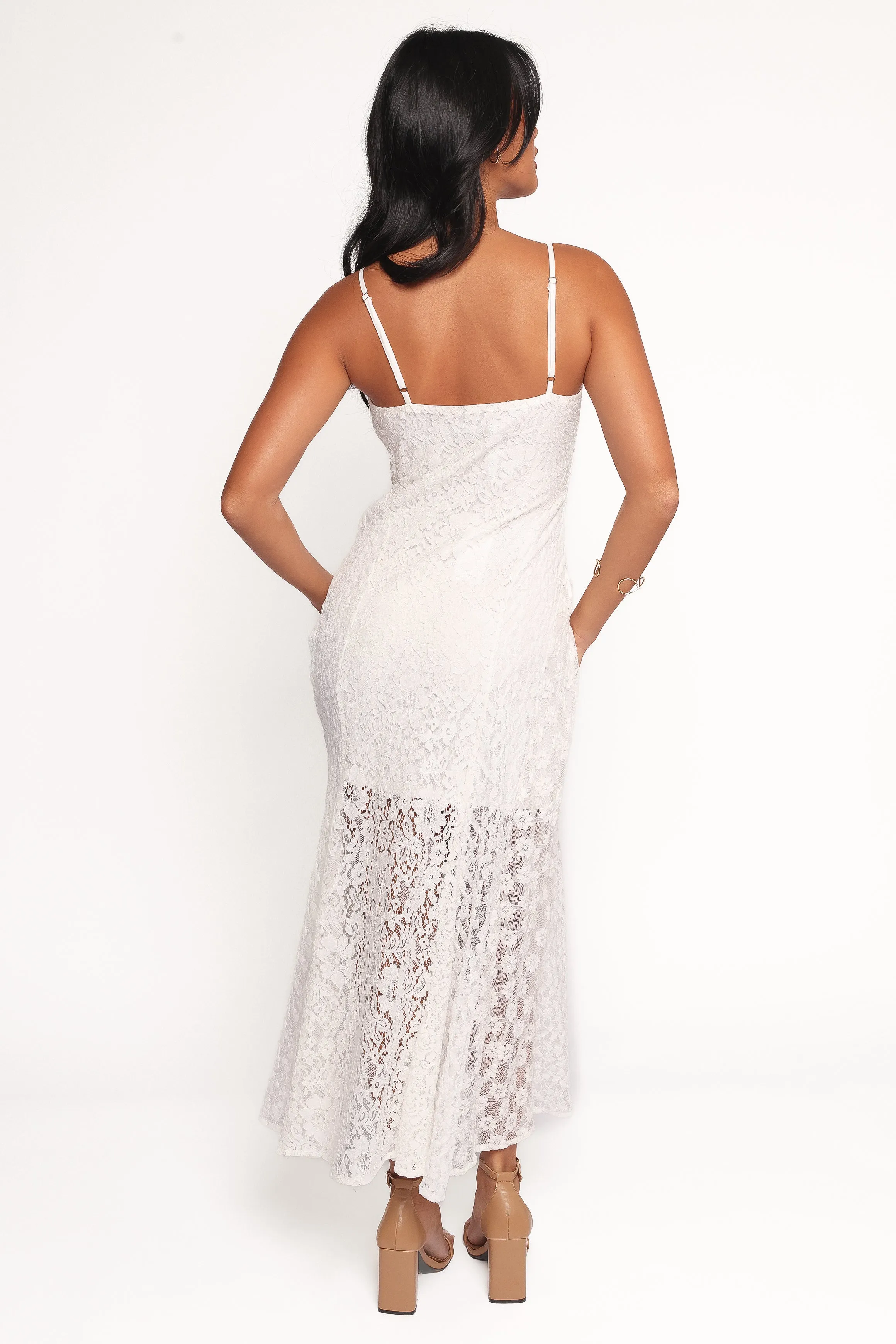 Varia Lace Maxi Dress - White sold by Petal & Pup product image thumbnail 3
