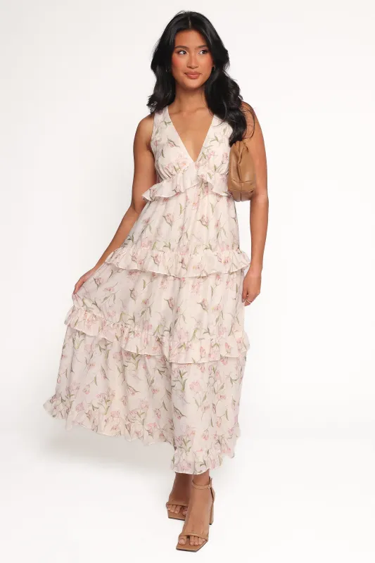 Willis Maxi Dress - Pink Floral sold by Petal & Pup