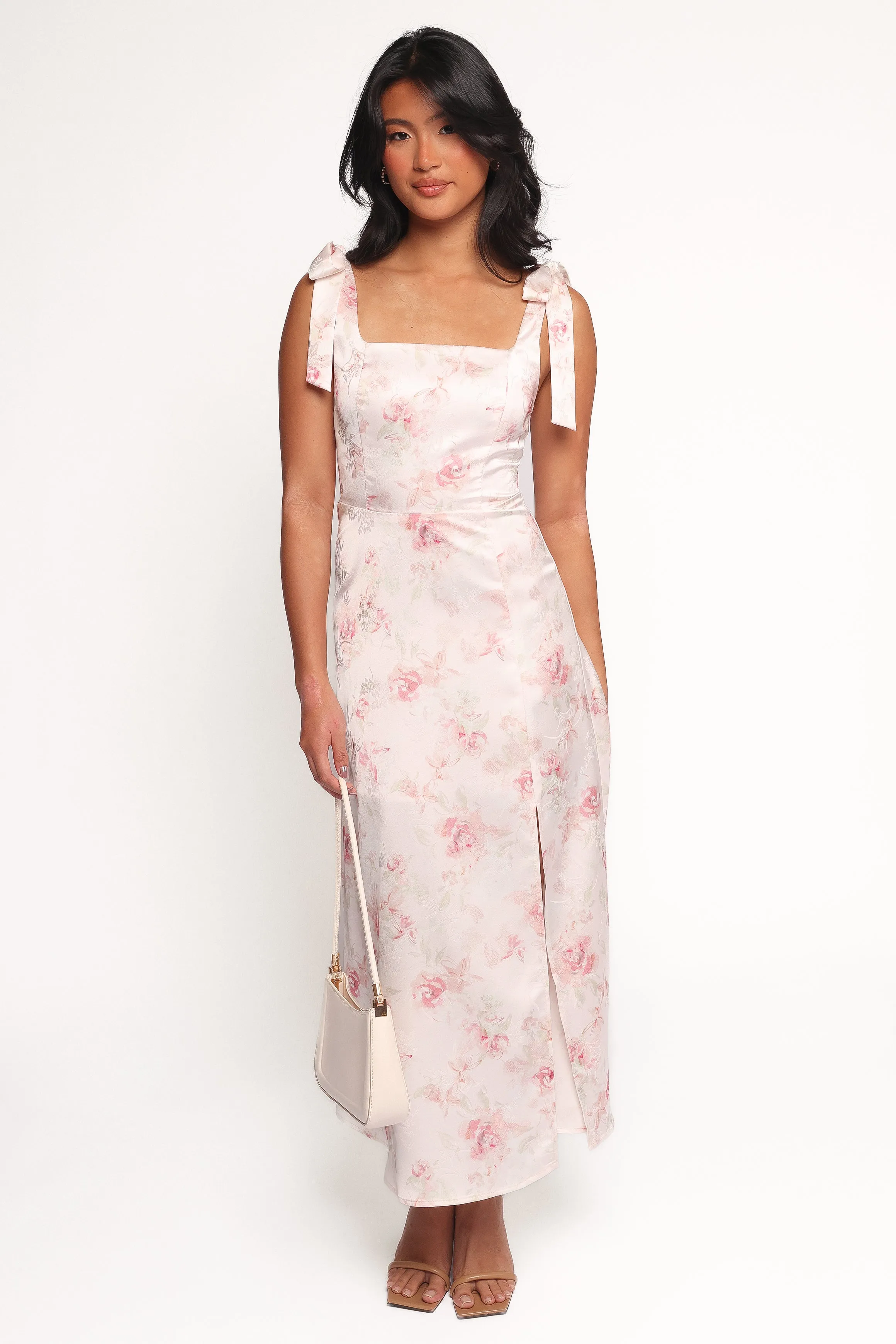 Zane Midi Dress - Pink Floral sold by Petal & Pup