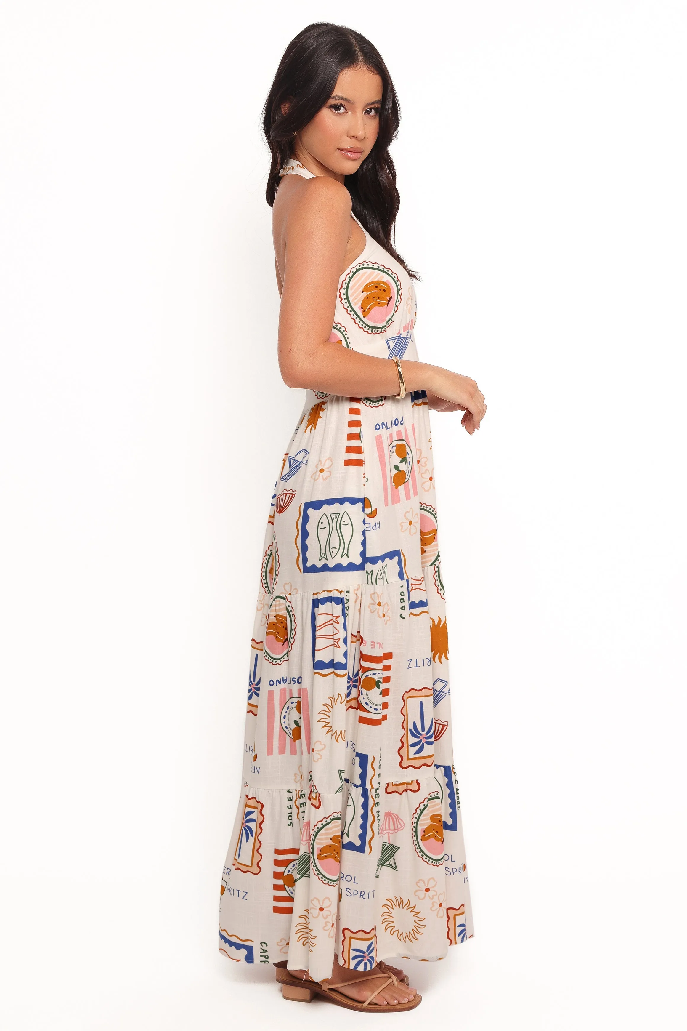 Jelena Maxi Dress - Ocean Oasis sold by Petal & Pup product image thumbnail 5