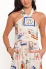 Jelena Maxi Dress - Ocean Oasis sold by Petal & Pup