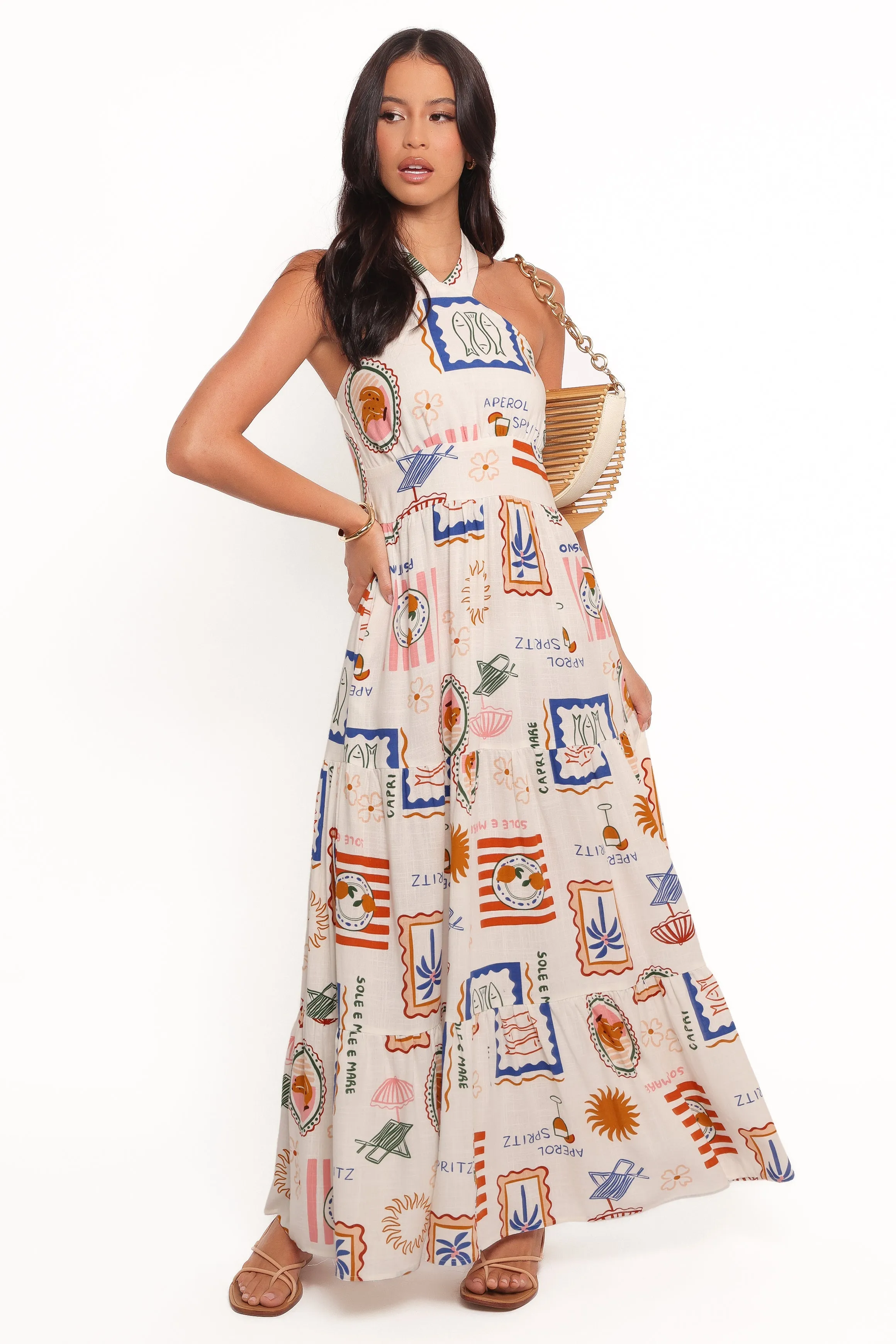 Jelena Maxi Dress - Ocean Oasis sold by Petal & Pup product image thumbnail 4