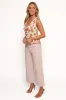 Gemma Cropped Wide Leg Jeans - Sepia Rose sold by Petal & Pup