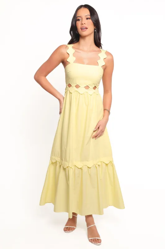 Dixie Maxi Dress - Yellow sold by Petal & Pup