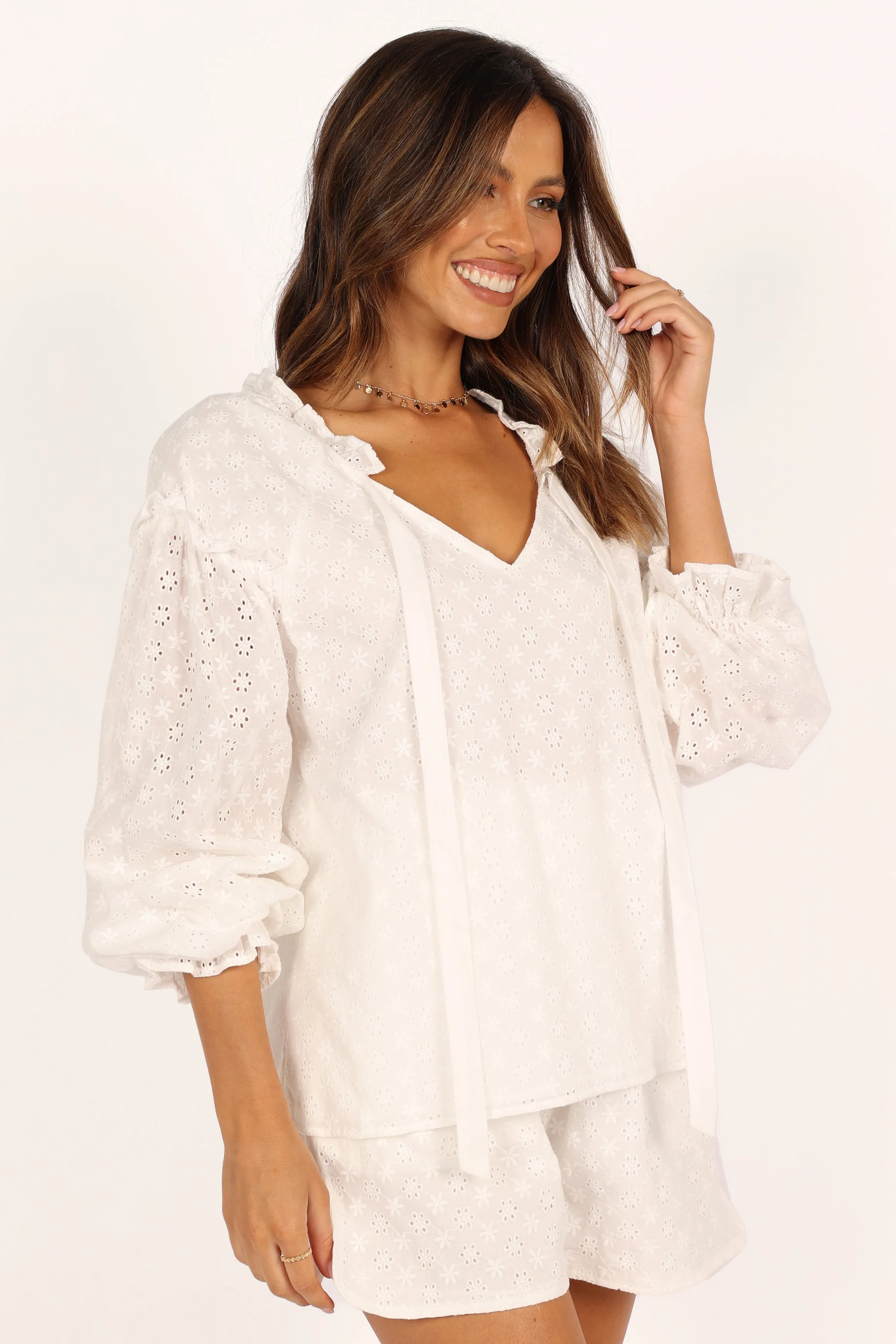 Sunnie Shorts Set - White sold by Petal & Pup product image thumbnail 5