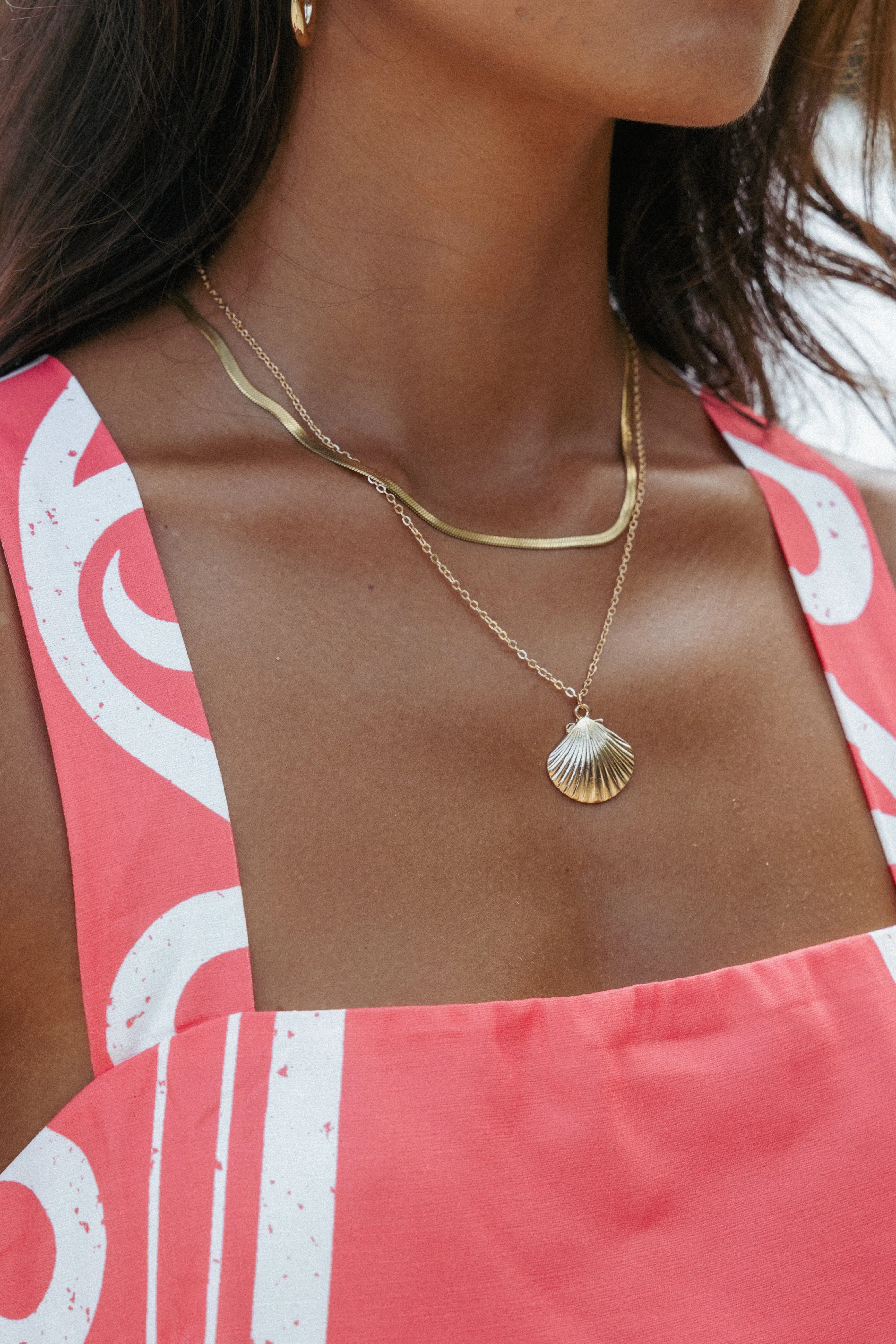 Shell Necklace - Gold sold by Petal & Pup product image thumbnail 5