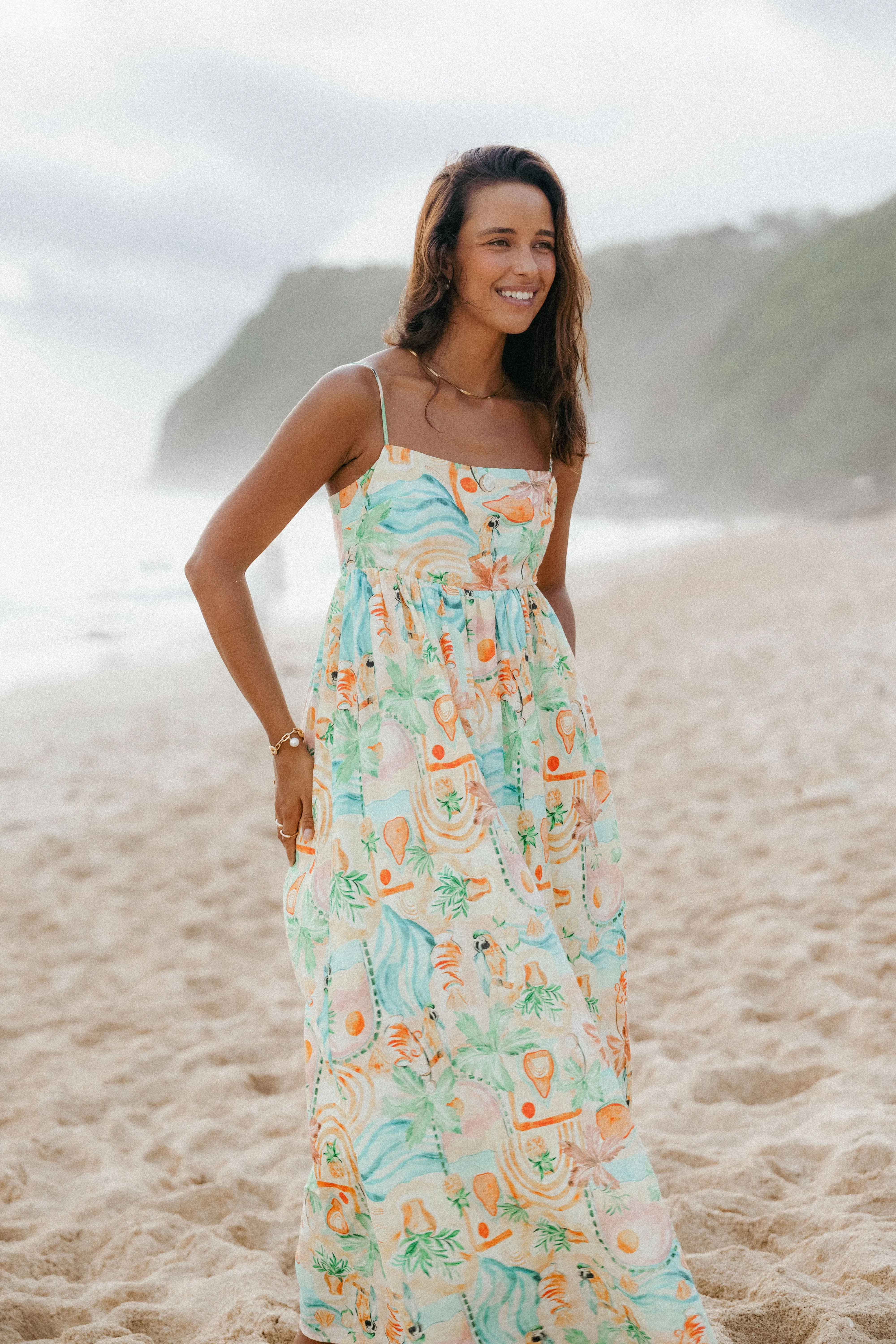 Odessa Maxi Dress - Golden Palm sold by Petal & Pup