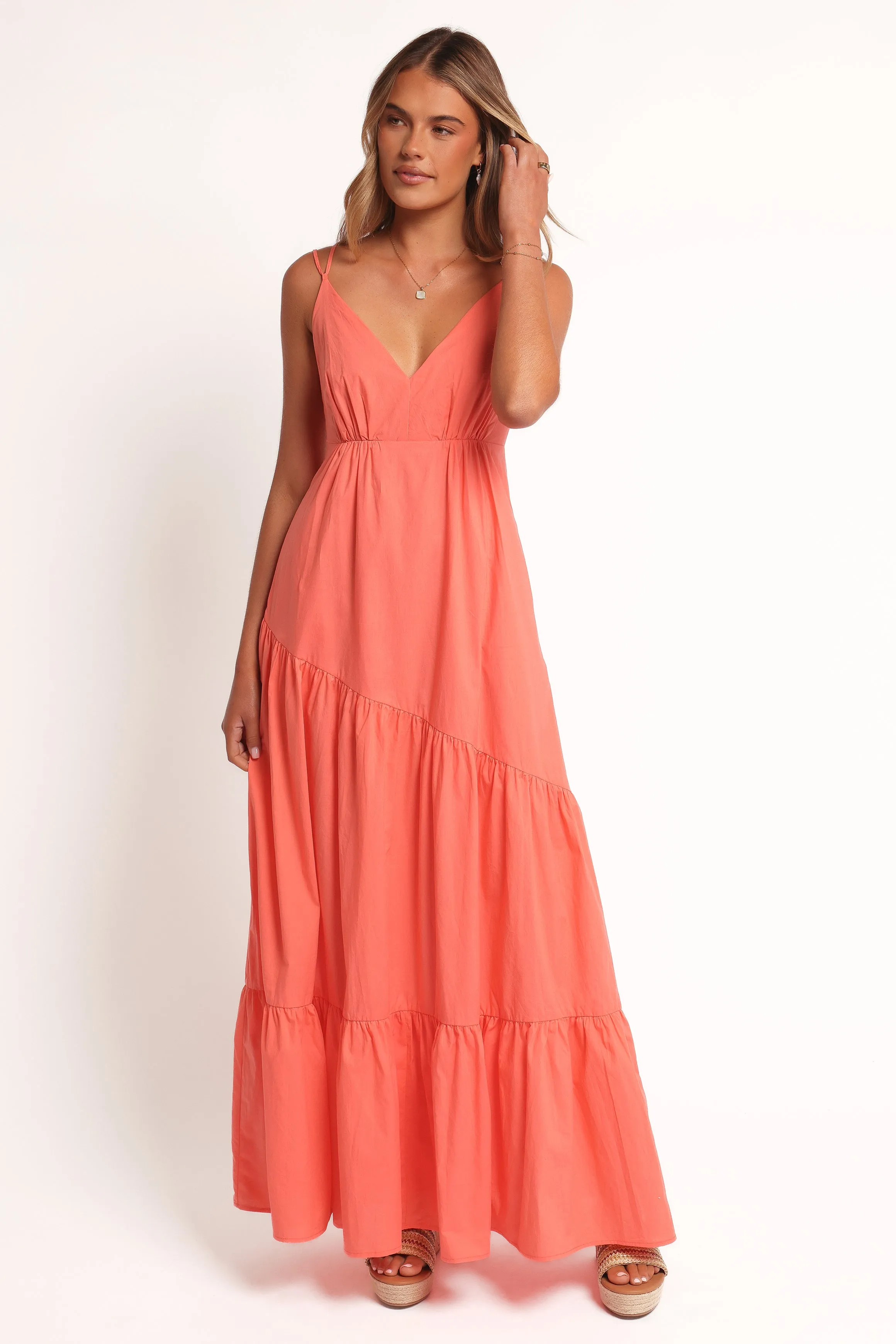 Forbes Maxi Dress - Coral sold by Petal & Pup product image thumbnail 2