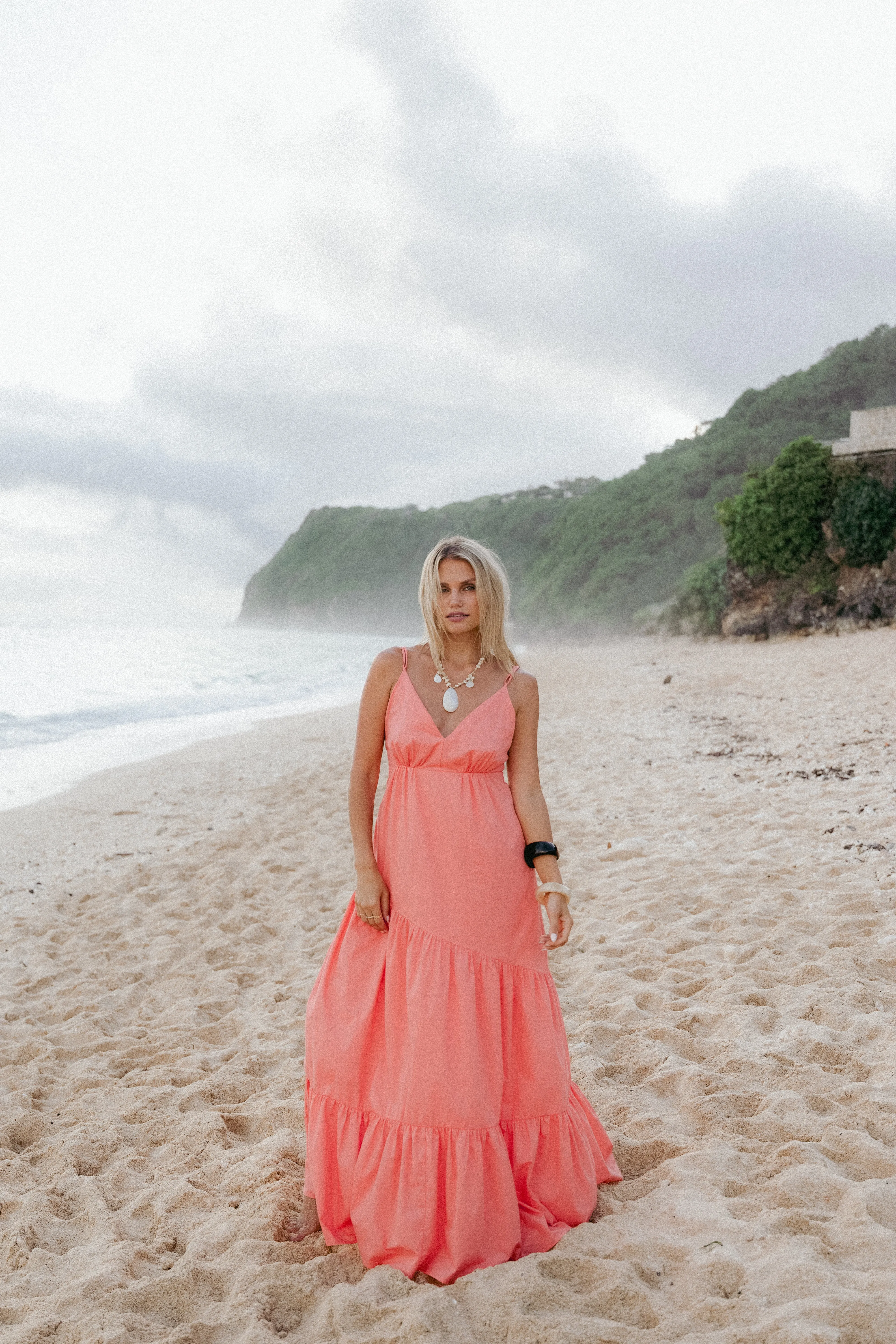 Forbes Maxi Dress - Coral sold by Petal & Pup