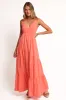 Forbes Maxi Dress - Coral sold by Petal & Pup