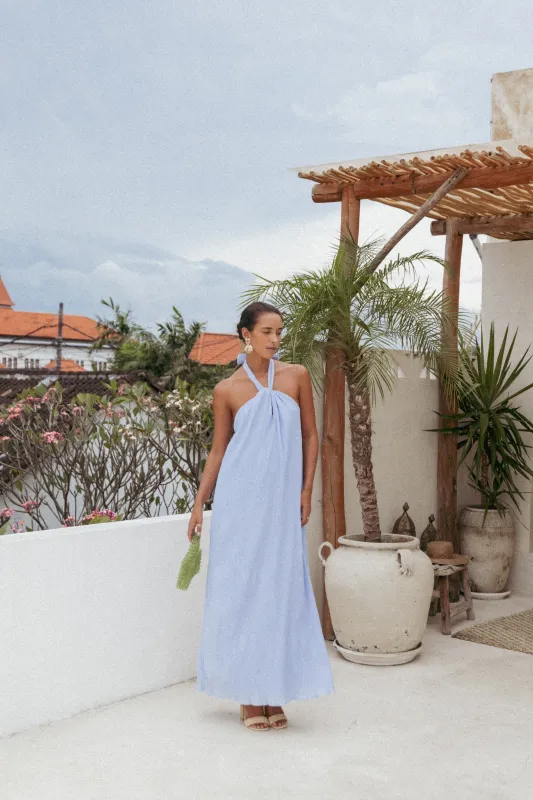 Theophania Maxi Dress - Pale Blue sold by Petal & Pup