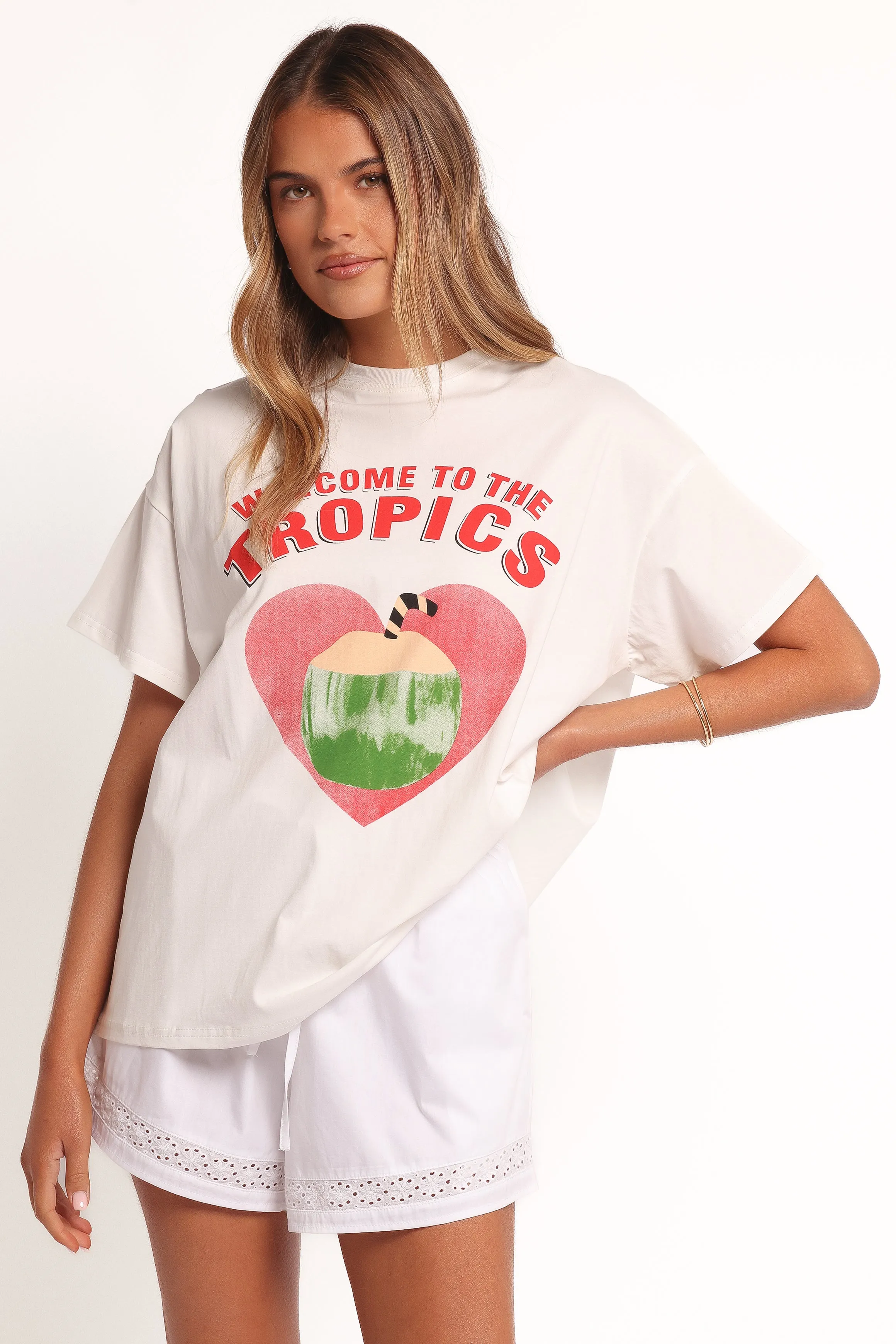 The Tropics Graphic Tee - White sold by Petal & Pup product image thumbnail 3