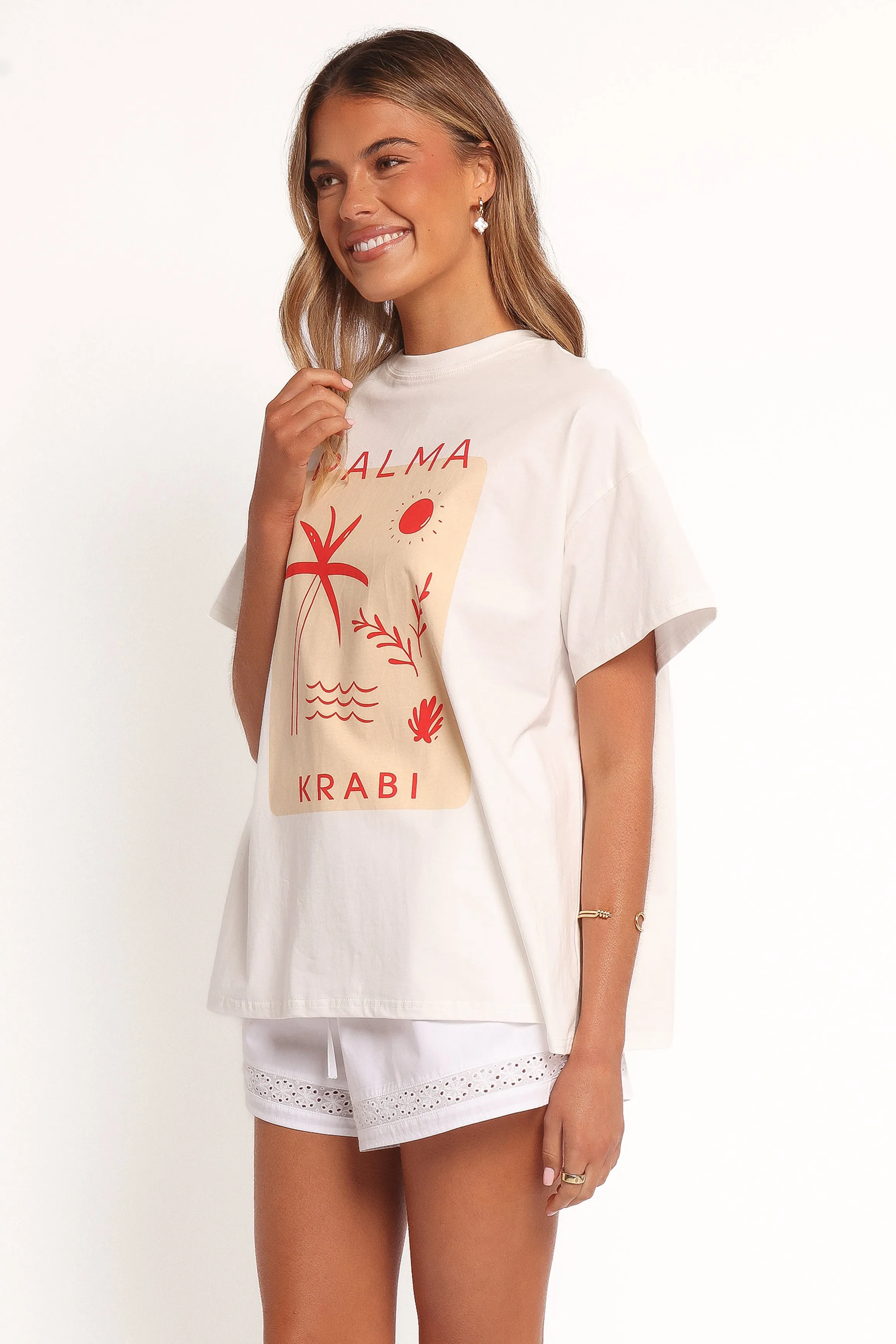 Krabi Beach Graphic Tee - White sold by Petal & Pup product image thumbnail 5