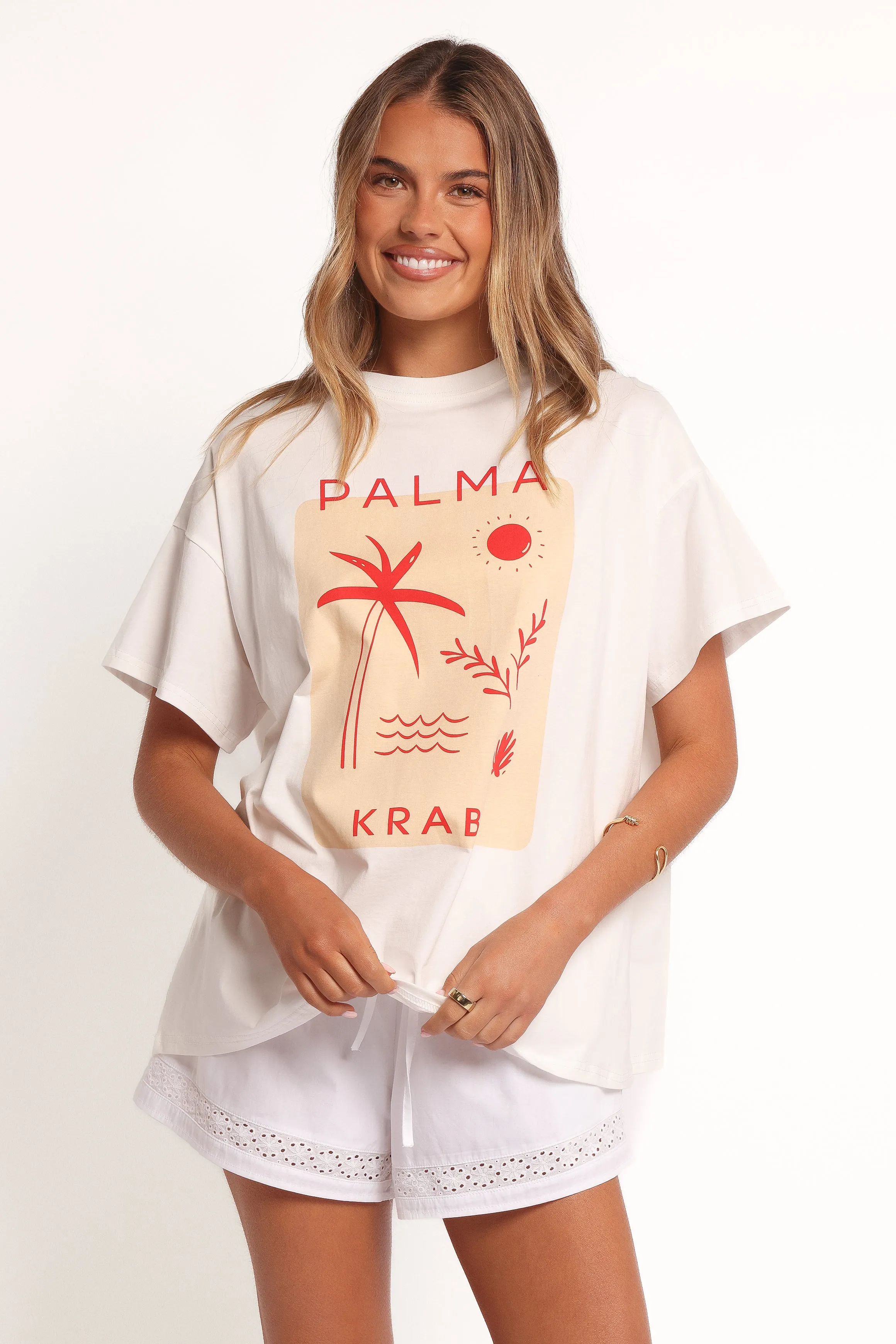 Krabi Beach Graphic Tee - White sold by Petal & Pup product image thumbnail 4