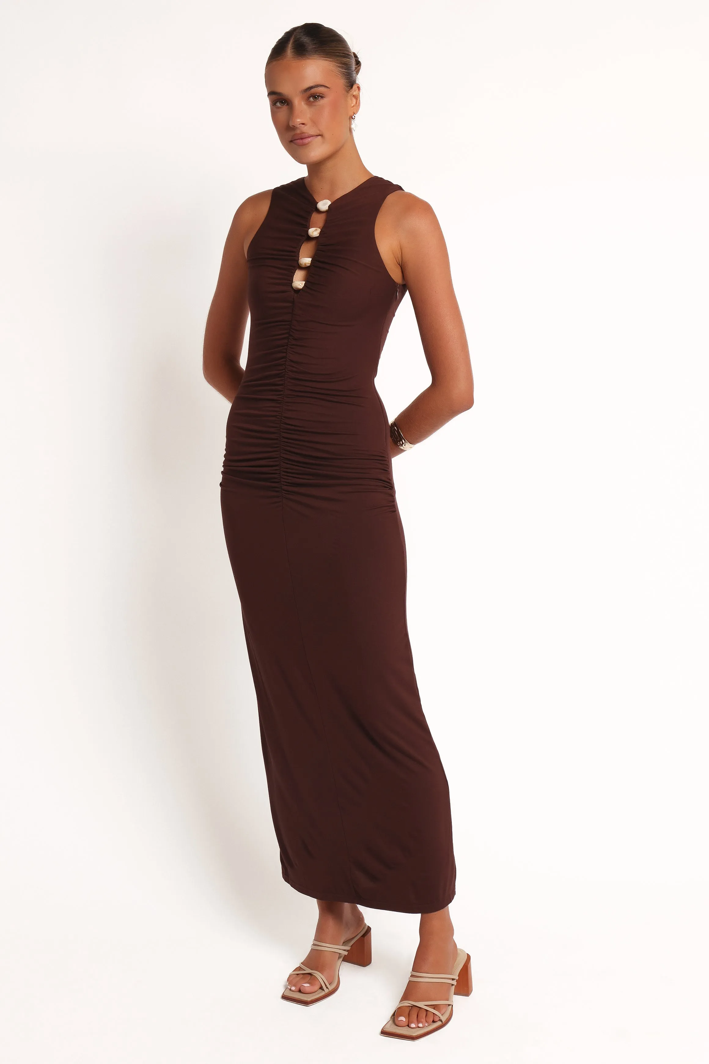 Brody Midi Dress - Chocolate sold by Petal & Pup product image thumbnail 4