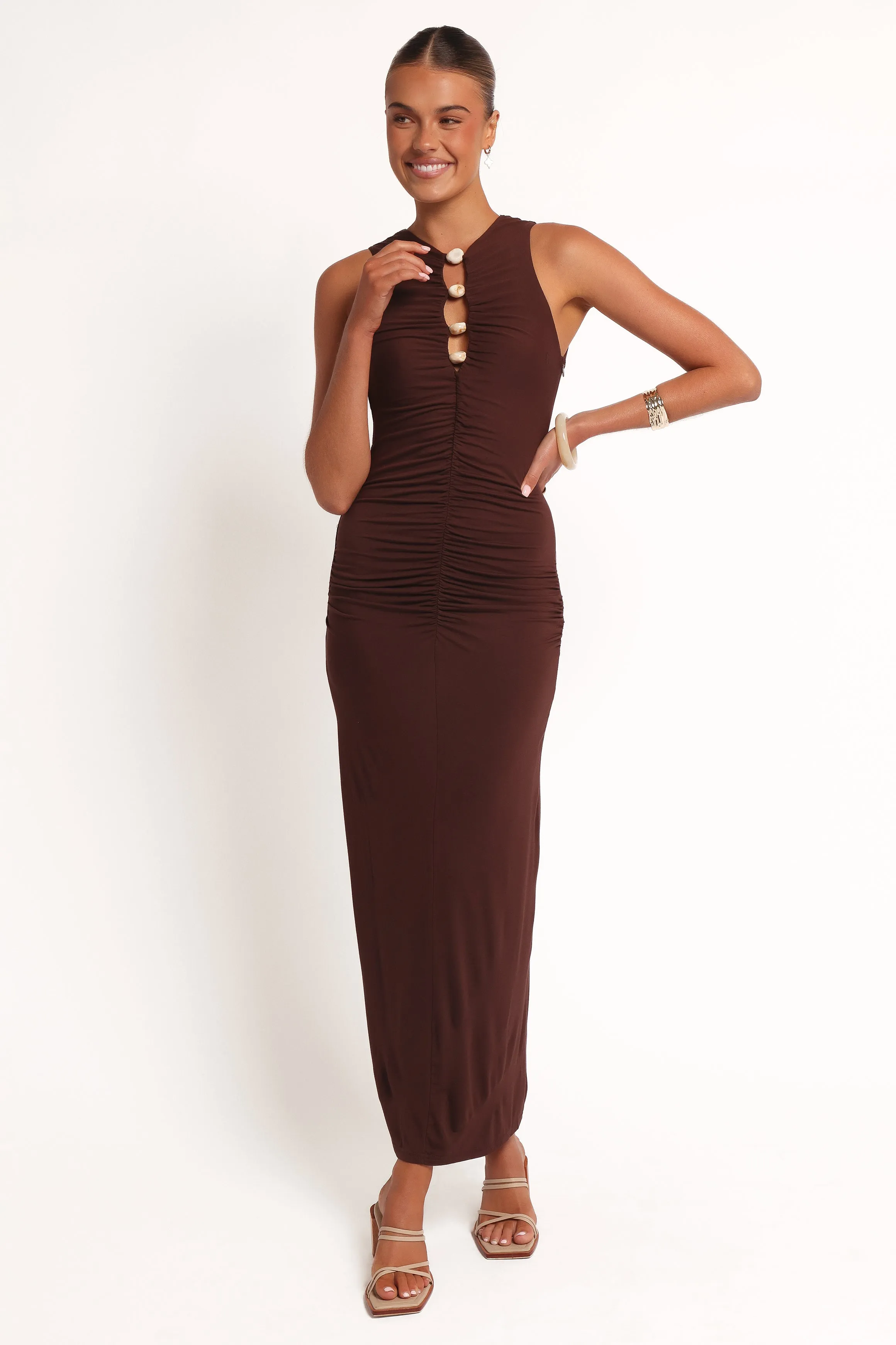 Brody Midi Dress - Chocolate sold by Petal & Pup product image thumbnail 2