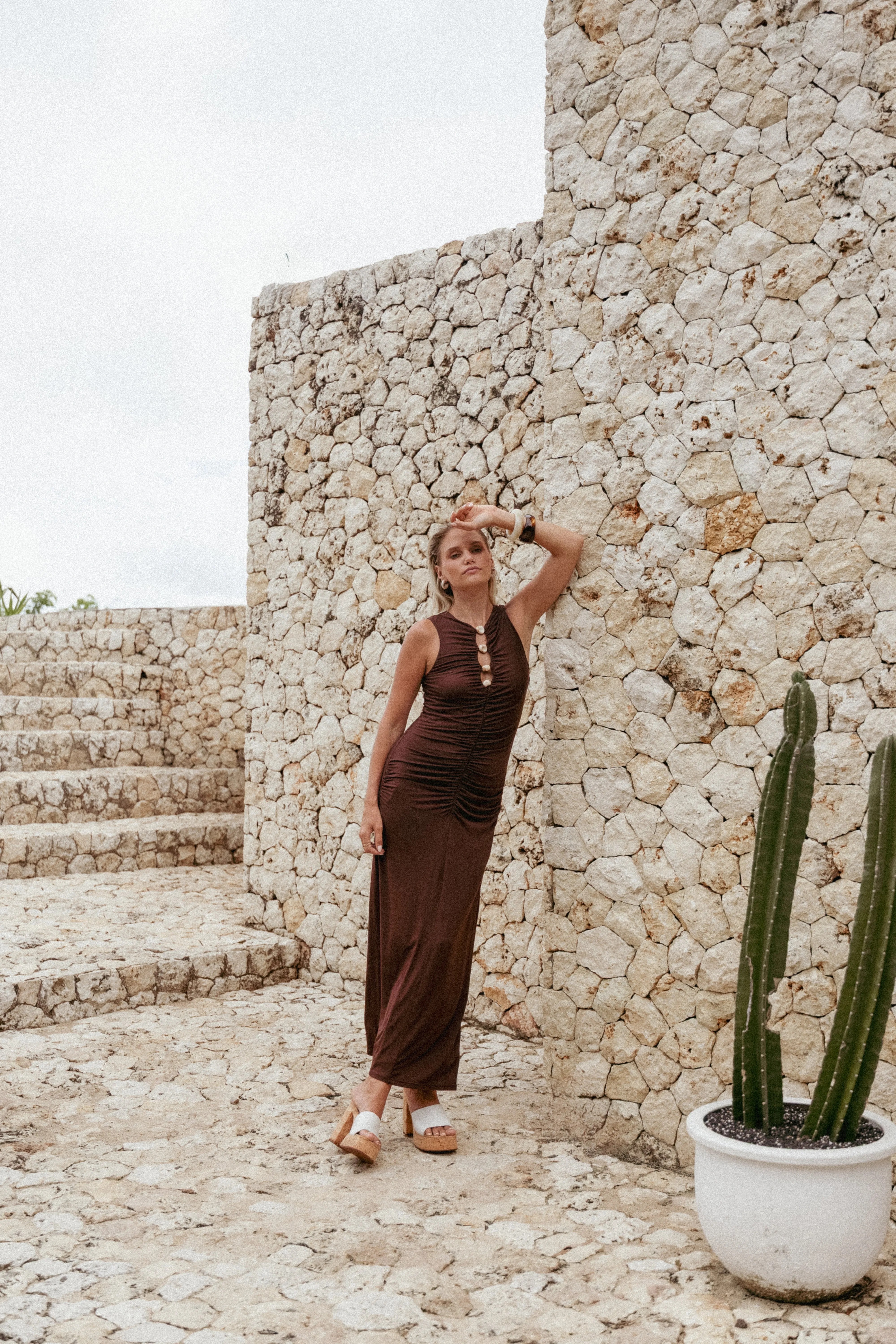 Brody Midi Dress - Chocolate sold by Petal & Pup