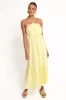 View Halterneck Maxi Dress - Lemon sold by Petal & Pup