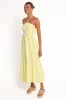 View Halterneck Maxi Dress - Lemon sold by Petal & Pup