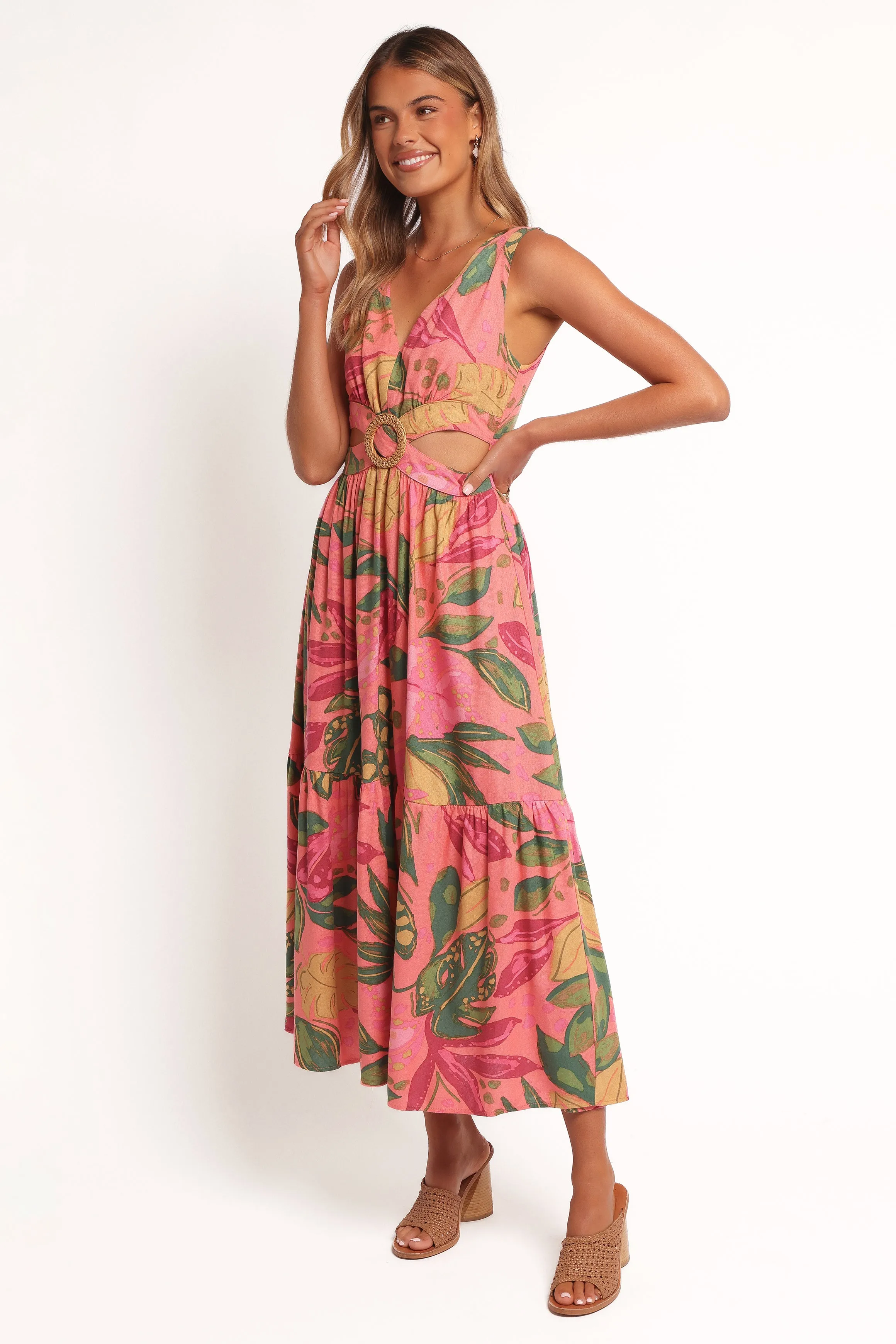 Oasis Midi Dress - Pink Rio sold by Petal & Pup product image thumbnail 4