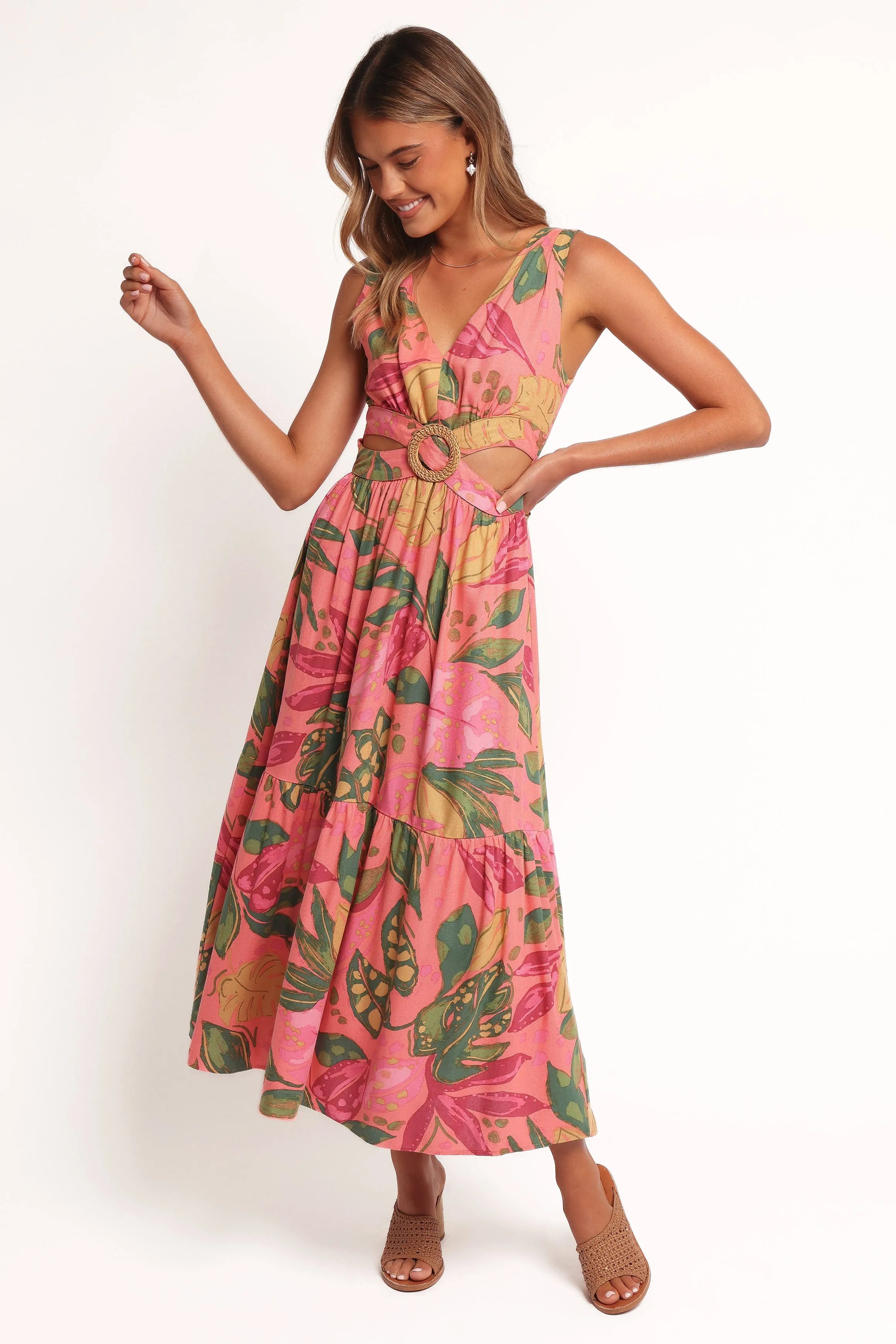 Oasis Midi Dress - Pink Rio sold by Petal & Pup product image thumbnail 3