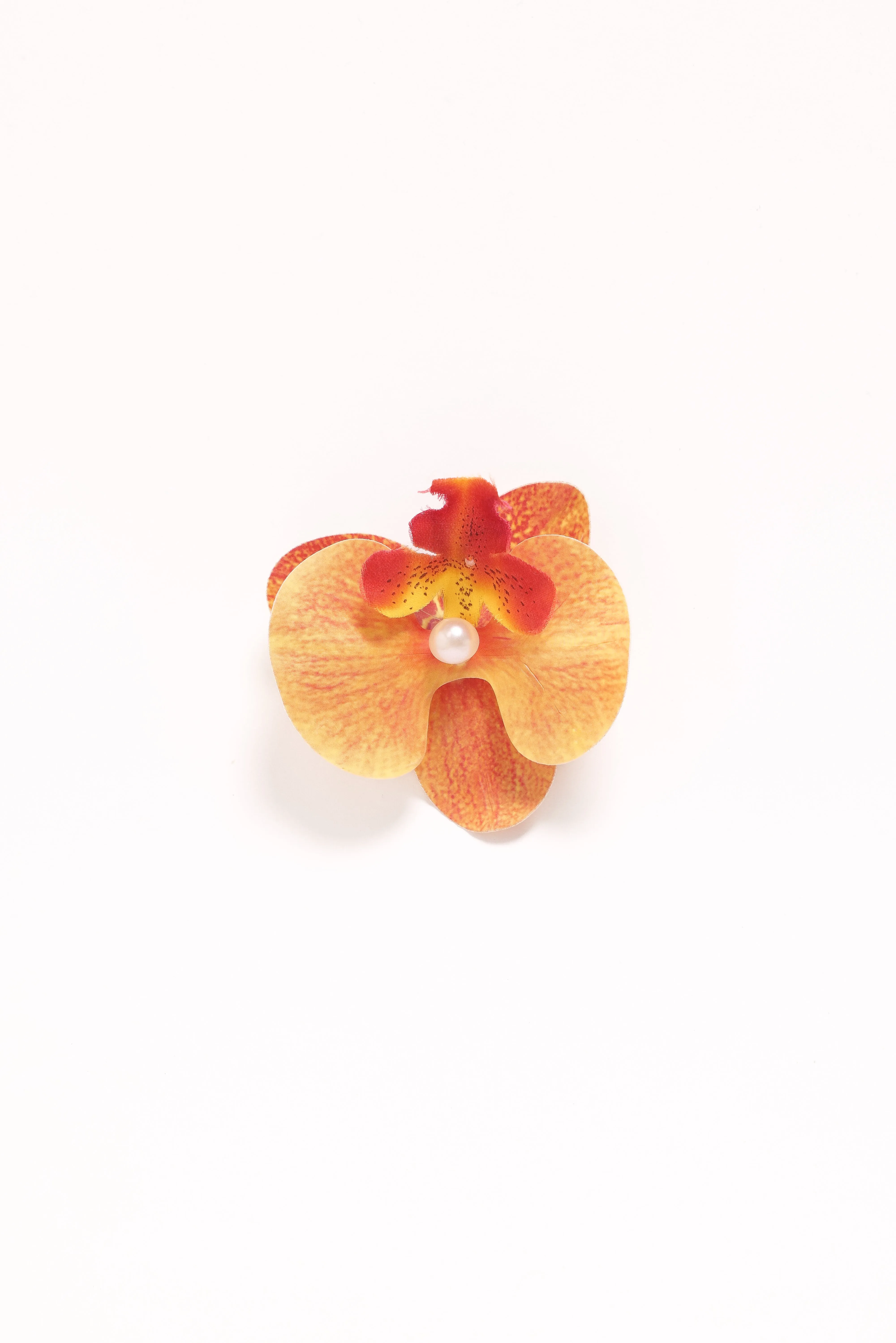 Leila Orchid Hair Clip - Orange sold by Petal & Pup product image thumbnail 2