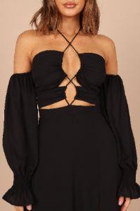 Karma Maxi Dress - Black sold by Petal & Pup