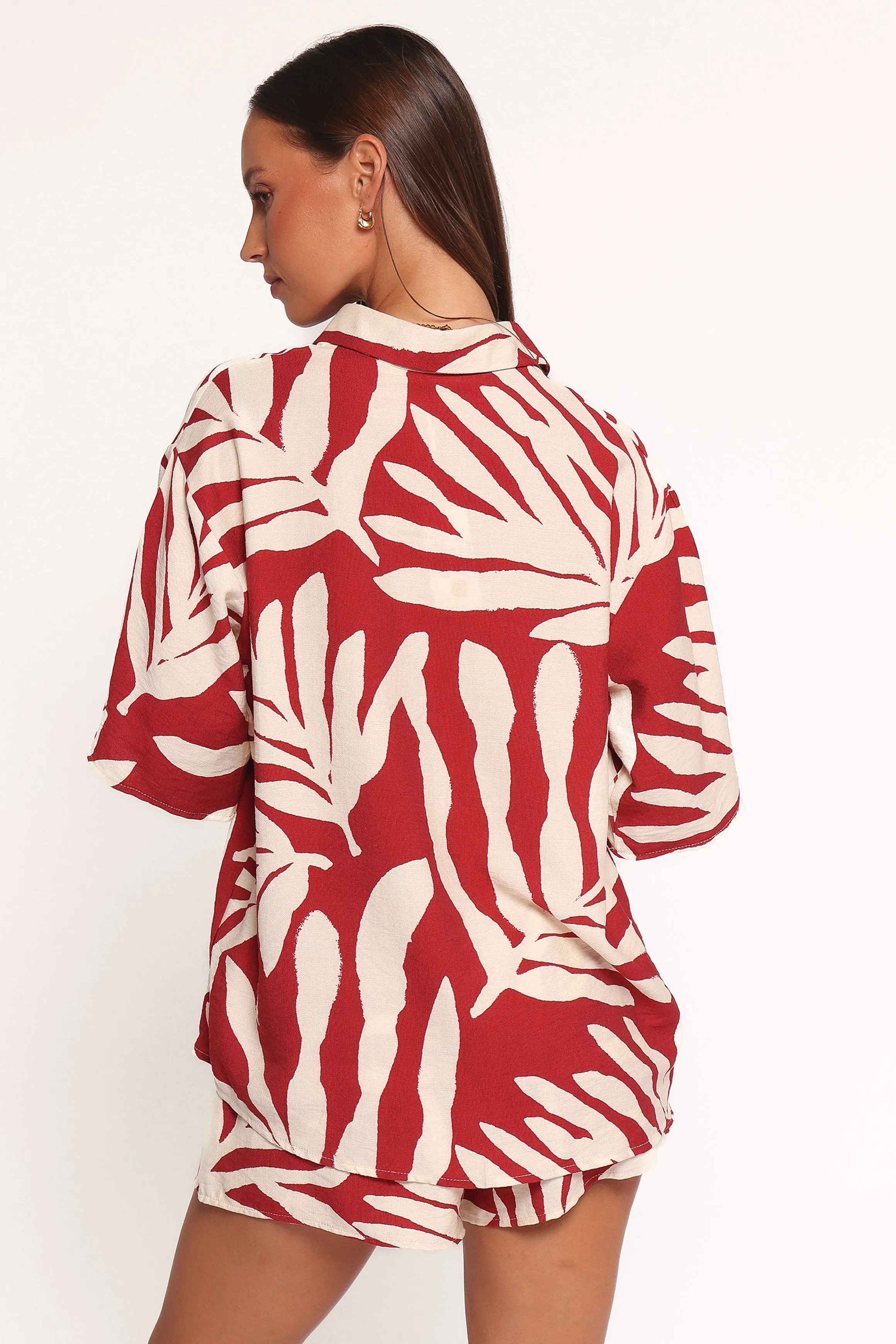 Lilo Short Set - Red Palm Print sold by Petal & Pup product image thumbnail 4