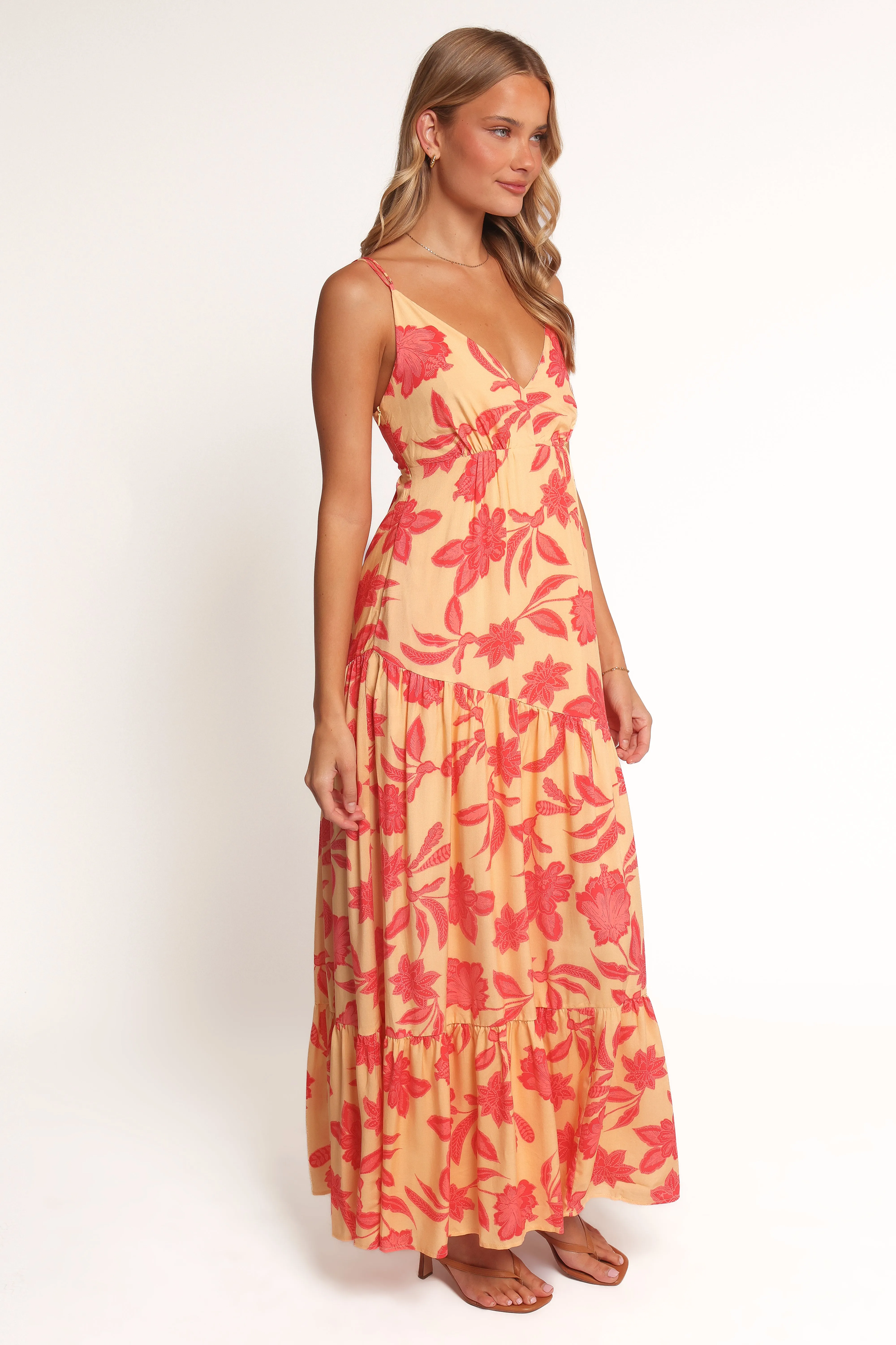 Forbes Maxi Dress - Red Floral sold by Petal & Pup product image thumbnail 3