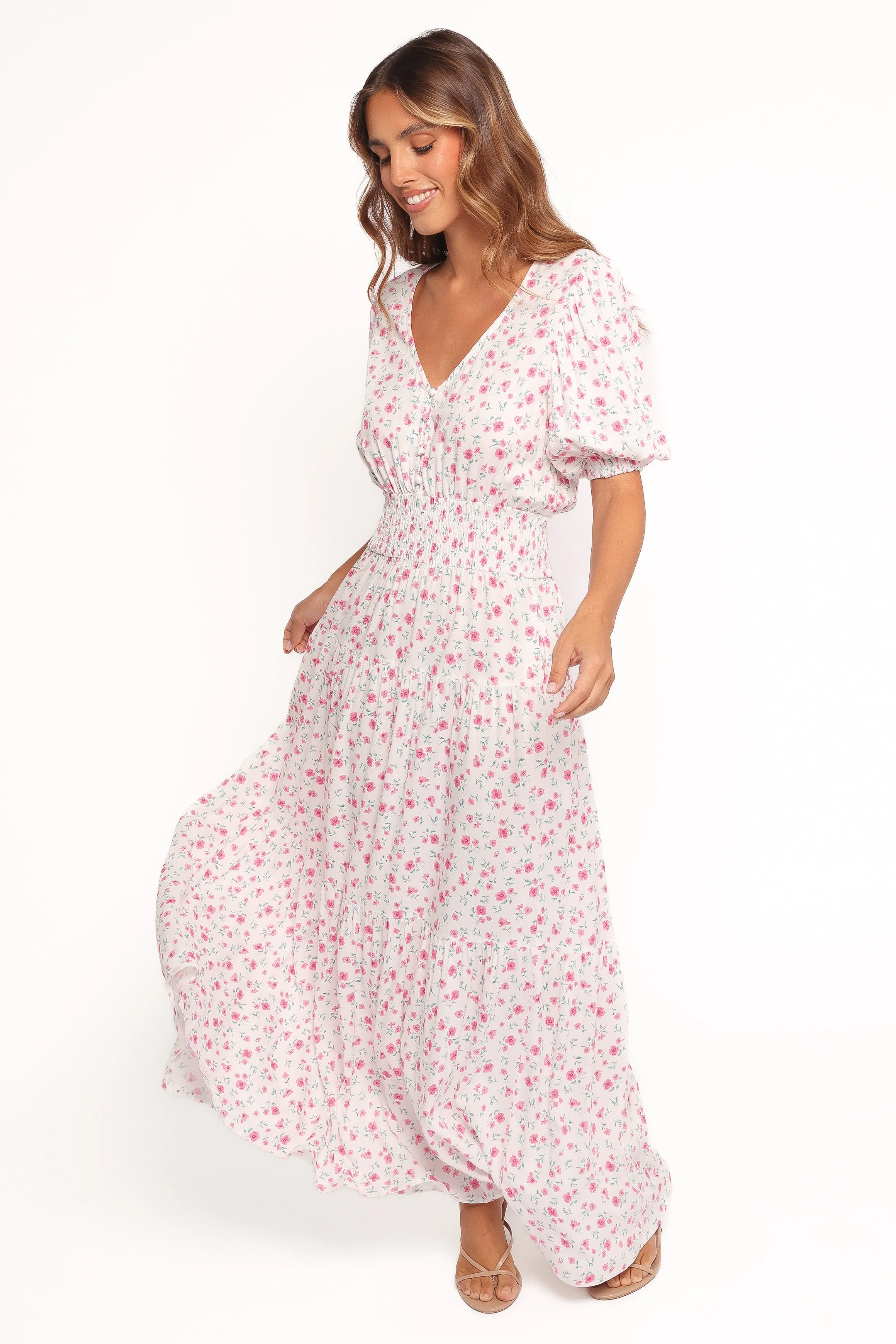 Thomas Maxi Dress - Pink Ditsy Floral sold by Petal & Pup product image thumbnail 2