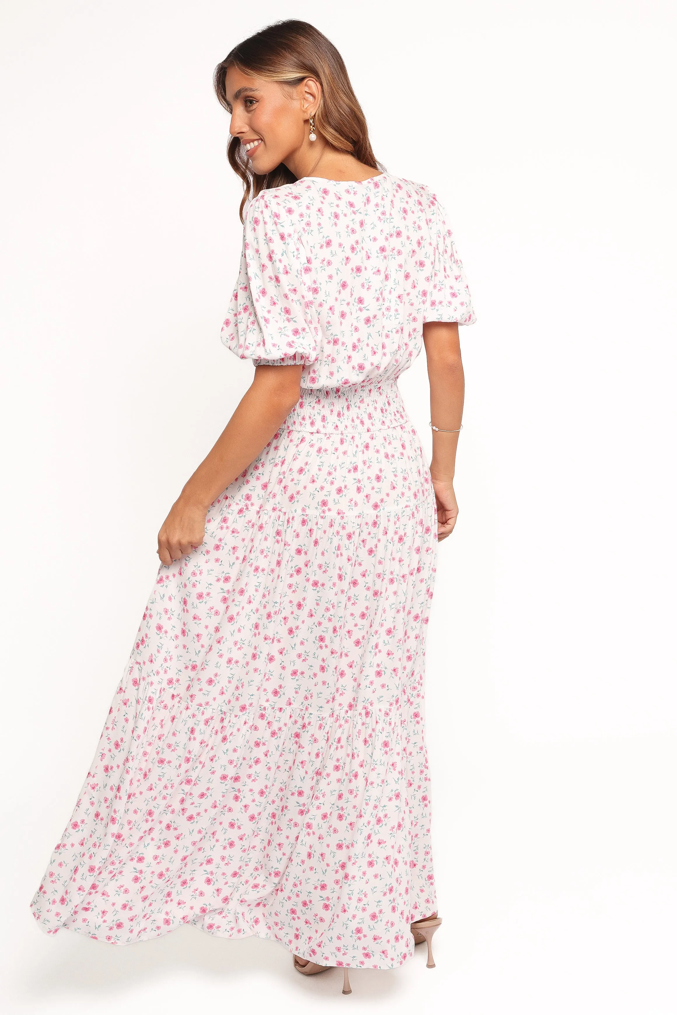 Thomas Maxi Dress - Pink Ditsy Floral sold by Petal & Pup product image thumbnail 4