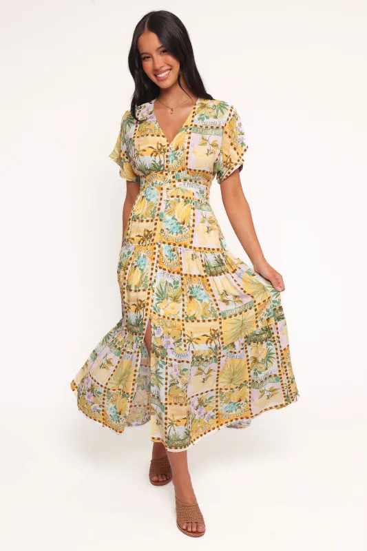 Sorrento Maxi Dress - Tropical Sun sold by Petal & Pup