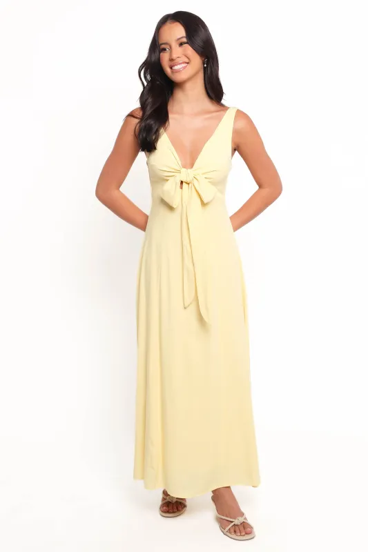 Archer Midi Dress - Butter Yellow sold by Petal & Pup