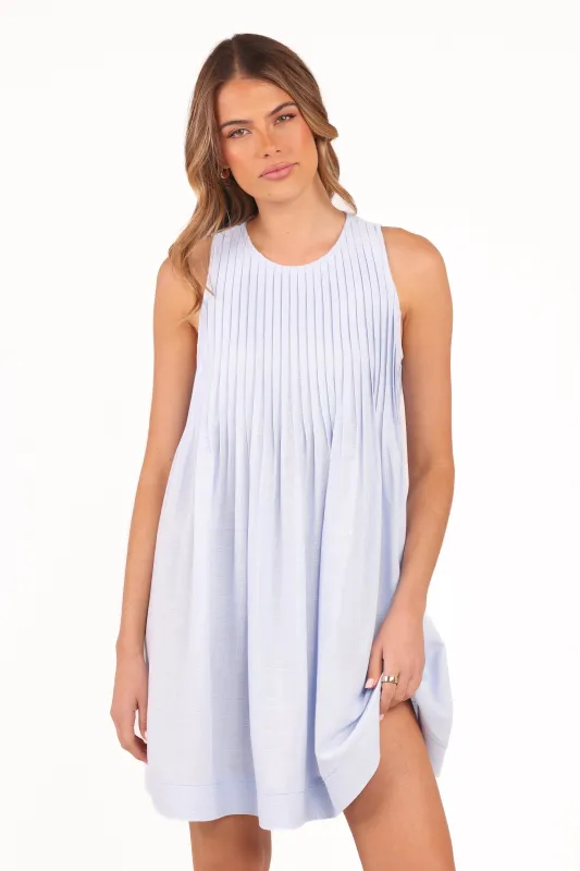 Daniela Mini Dress - Blue sold by Petal & Pup