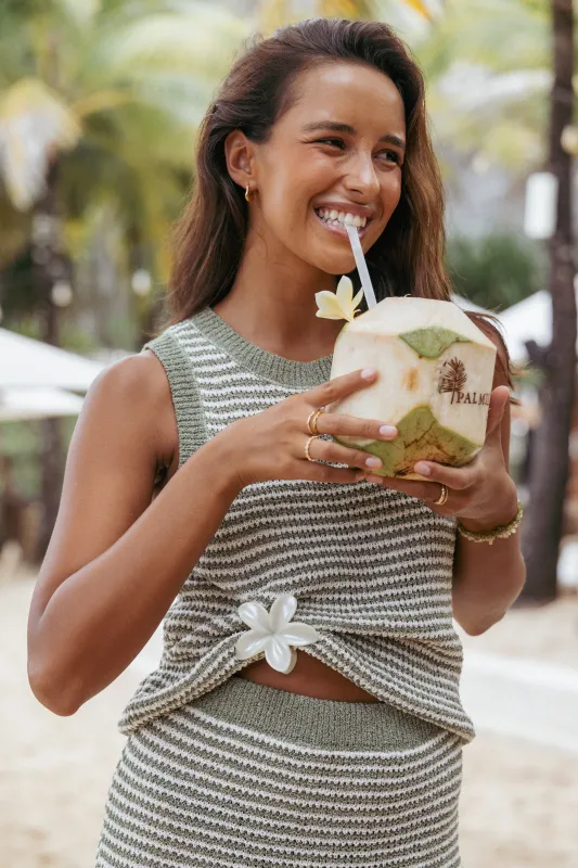 Tiarne Hair Clip - White sold by Petal & Pup