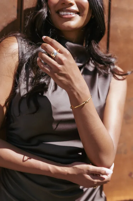 Jarvis Knot Bracelet - Gold sold by Petal & Pup