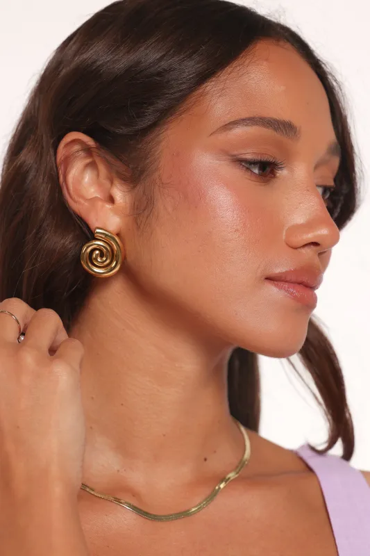 Caspian Earrings - Gold sold by Petal & Pup