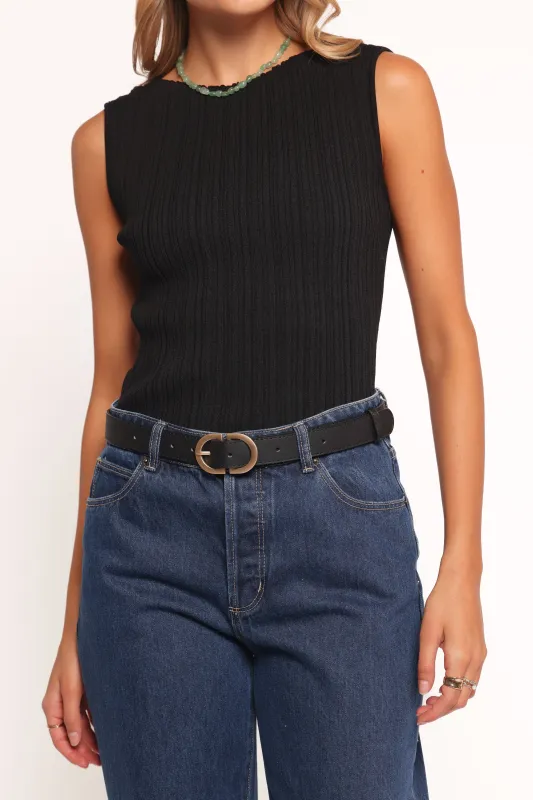 Abbott Belt - Black sold by Petal & Pup