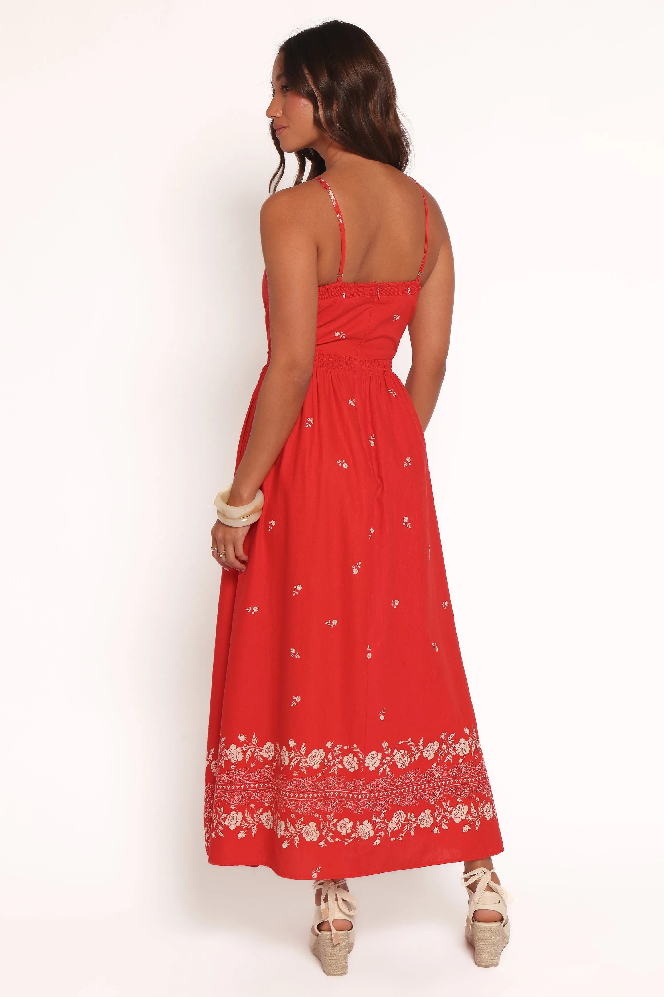Madi Maxi Dress - Red Floral Bandana sold by Petal & Pup product image thumbnail 5
