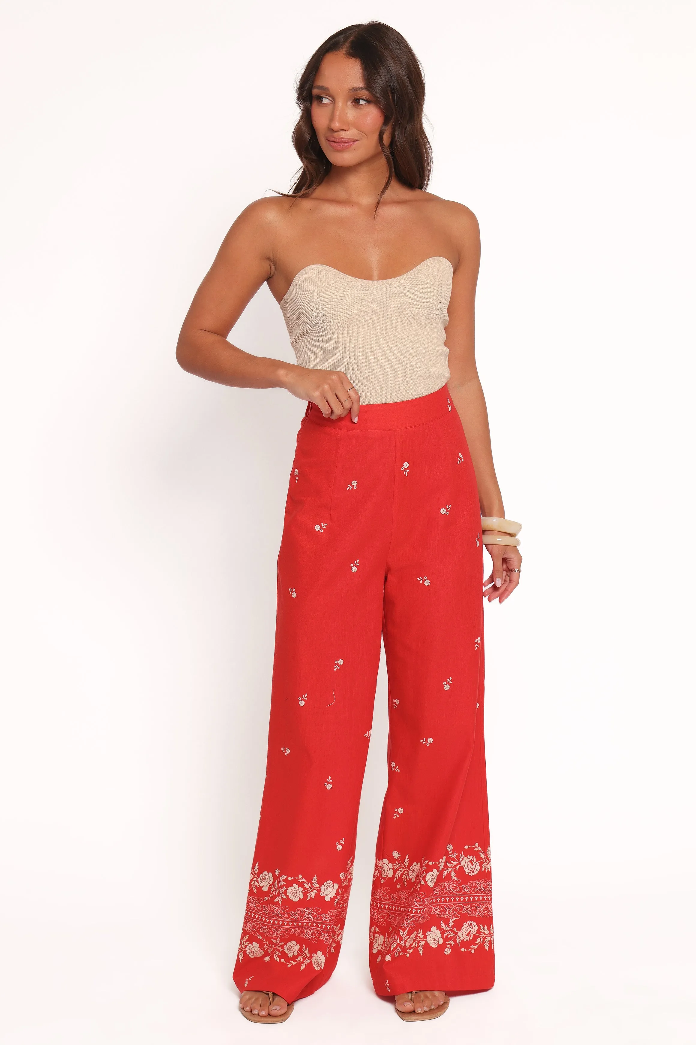 Ilara Pant - Red Floral sold by Petal & Pup product image thumbnail 2