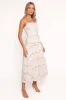 Eleanora Midi Dress - White Floral sold by Petal & Pup
